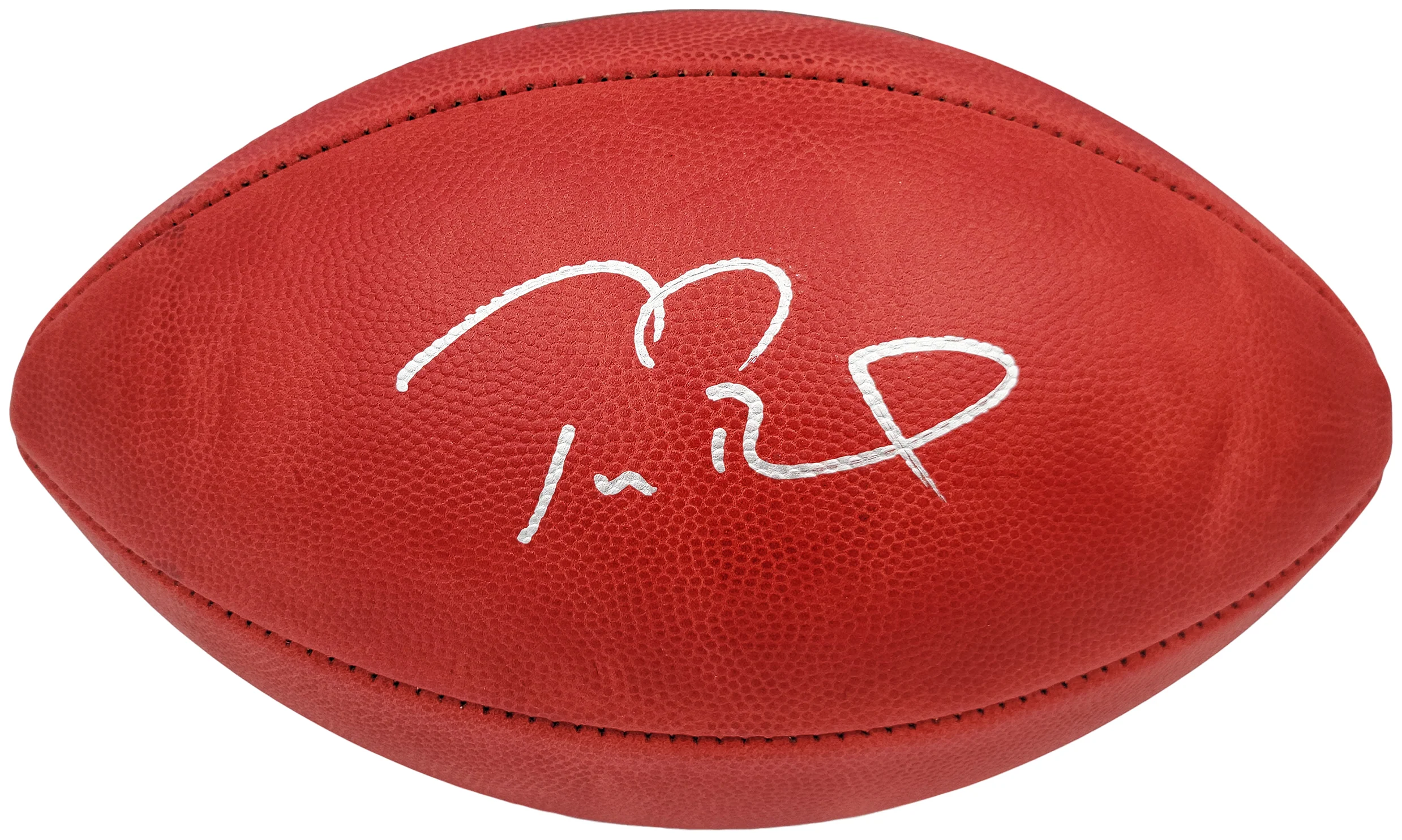 Tom Brady Autographed Official NFL Leather SB LV Logo Football Tampa Bay Buccaneers Fanatics Holo Stock #202368 - Image 2