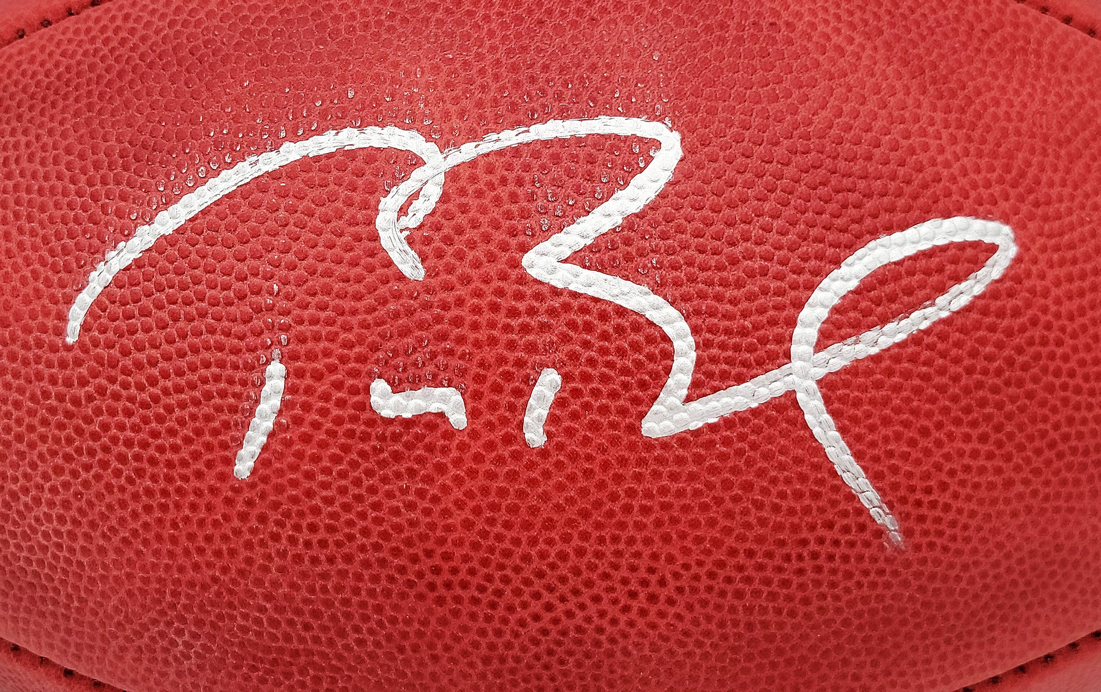 Tom Brady Autographed Official NFL Leather SB XXXIX Logo Football New England Patriots Fanatics Holo Stock #202895 - Image 3
