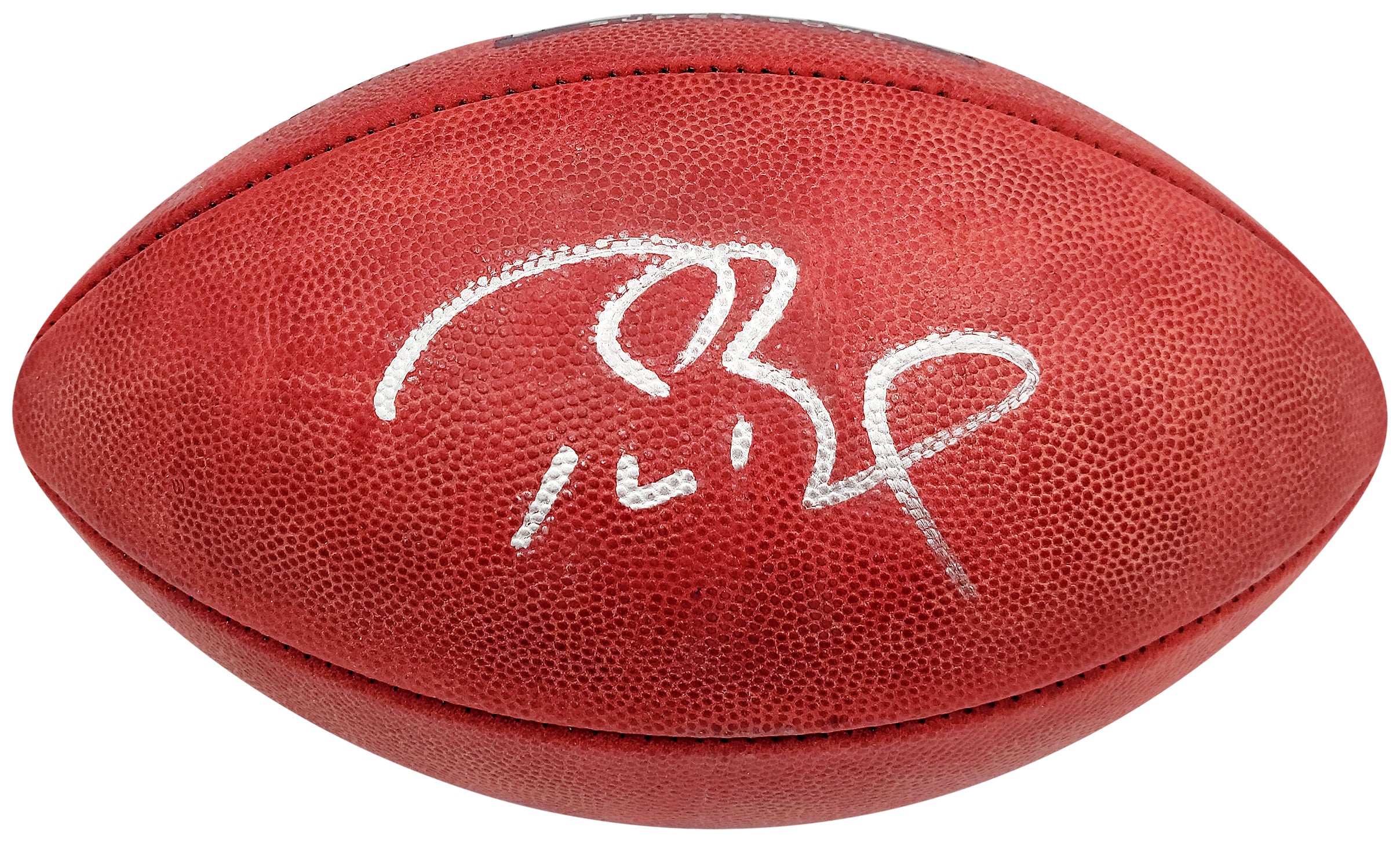Tom Brady Autographed Official NFL Leather Super Bowl LIII Logo Football Fanatics Holo #AA0104126 - Image 2