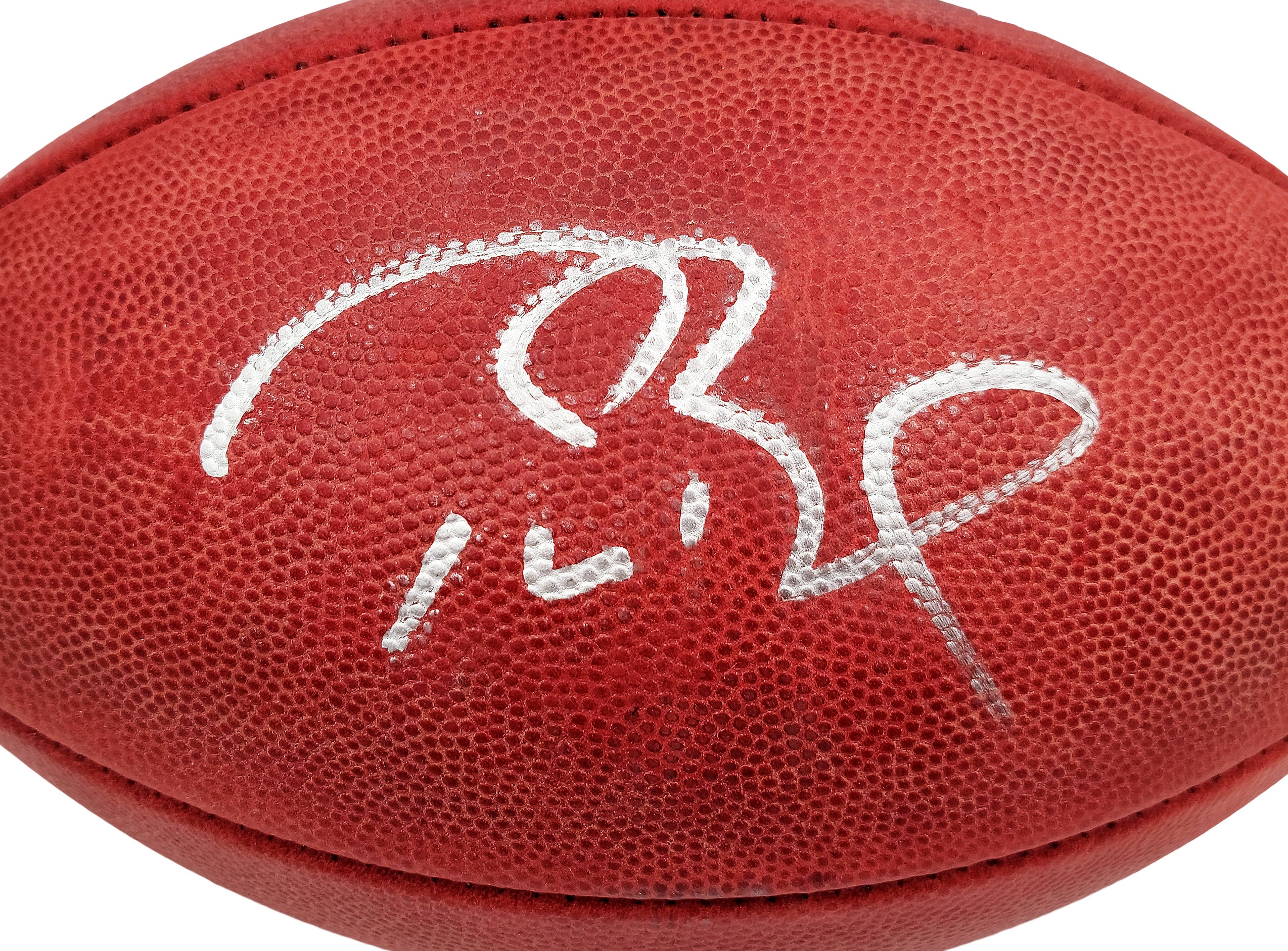 Tom Brady Autographed Official NFL Leather Super Bowl LIII Logo Football Fanatics Holo #AA0104126 - Image 3