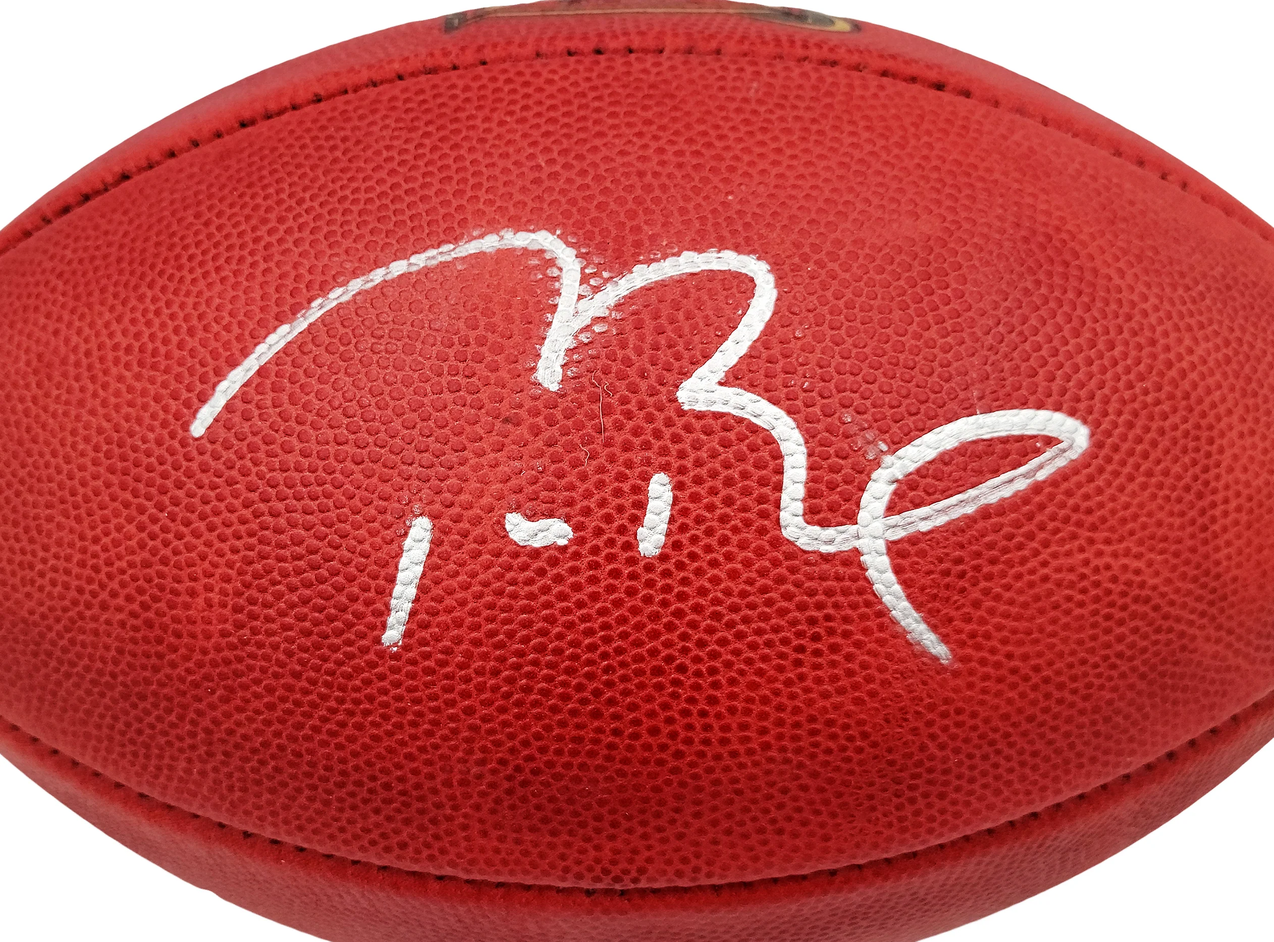 Tom Brady Autographed Official NFL Leather Super Bowl XXXVIII Logo Football Fanatics Holo #AA0104113 - Image 3