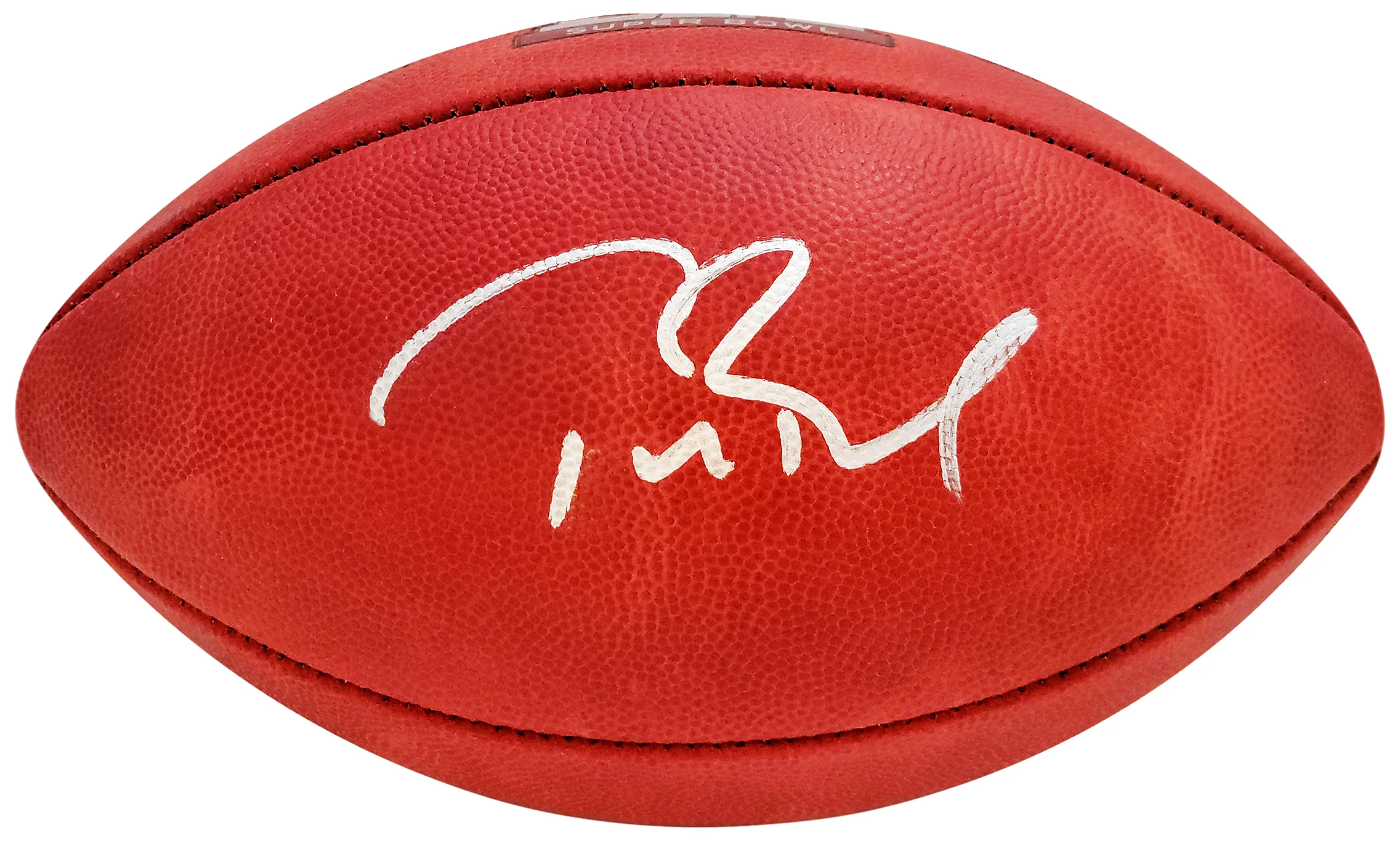 Tom Brady Autographed Official SB LI Leather Football New England Patriots Fanatics Holo Stock #205689 - Image 2