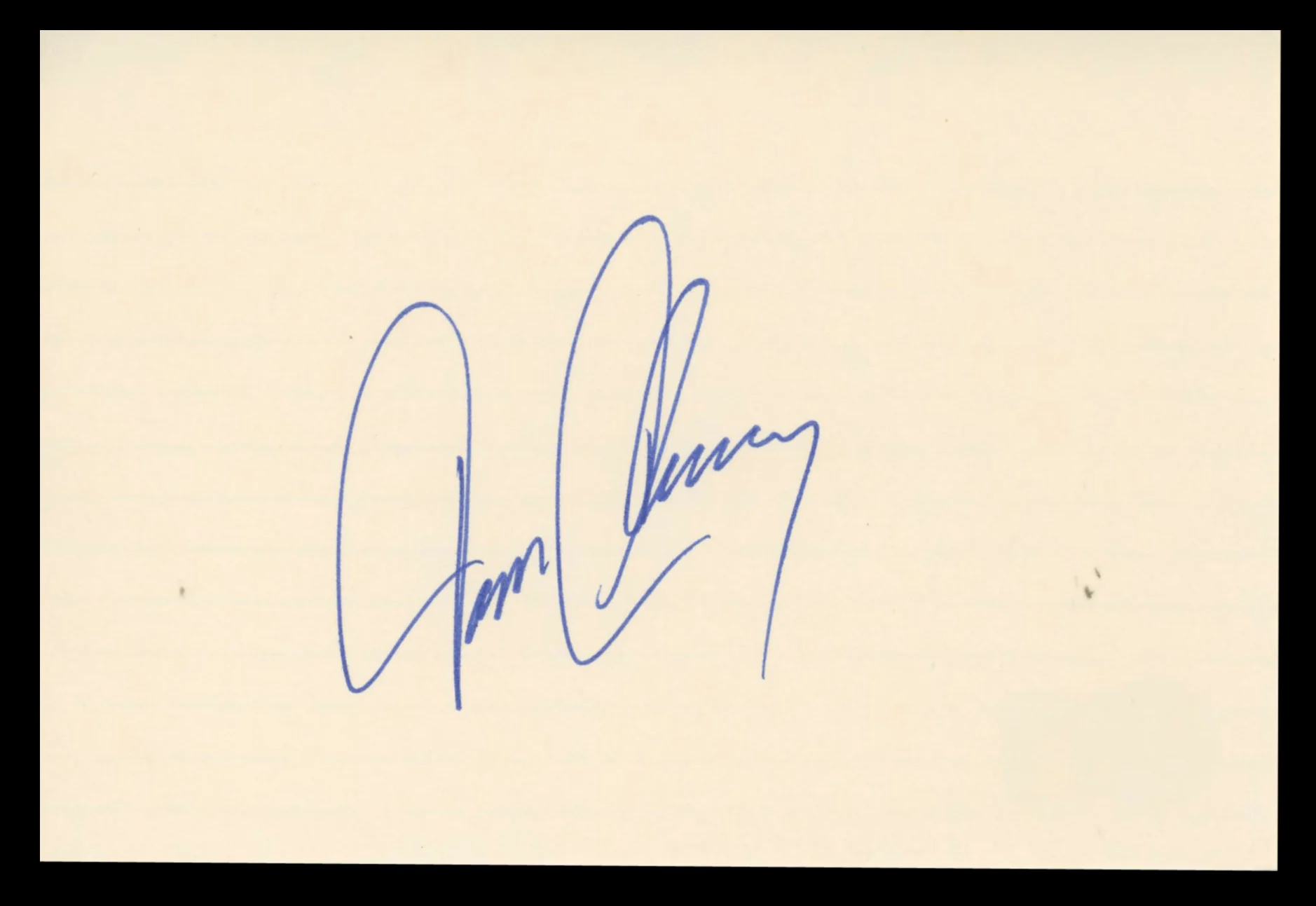 Tom Clancy Rainbow Six Authentic Signed 4x6 Index Card BAS #BT02455 - Image 2