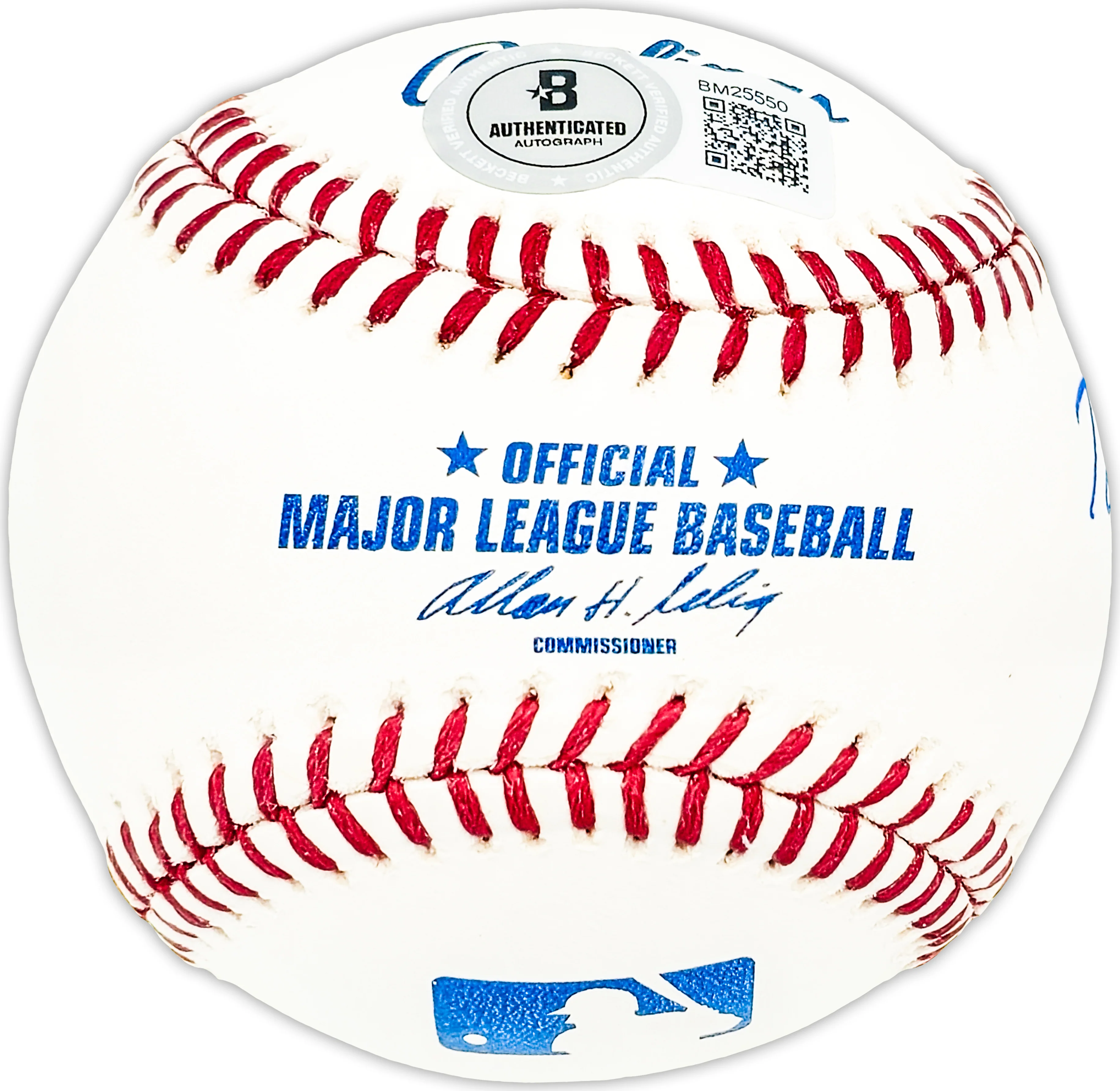 Tom Fletcher Autographed Official MLB Baseball Detroit Tigers Beckett BAS QR #BM25550 - Image 2