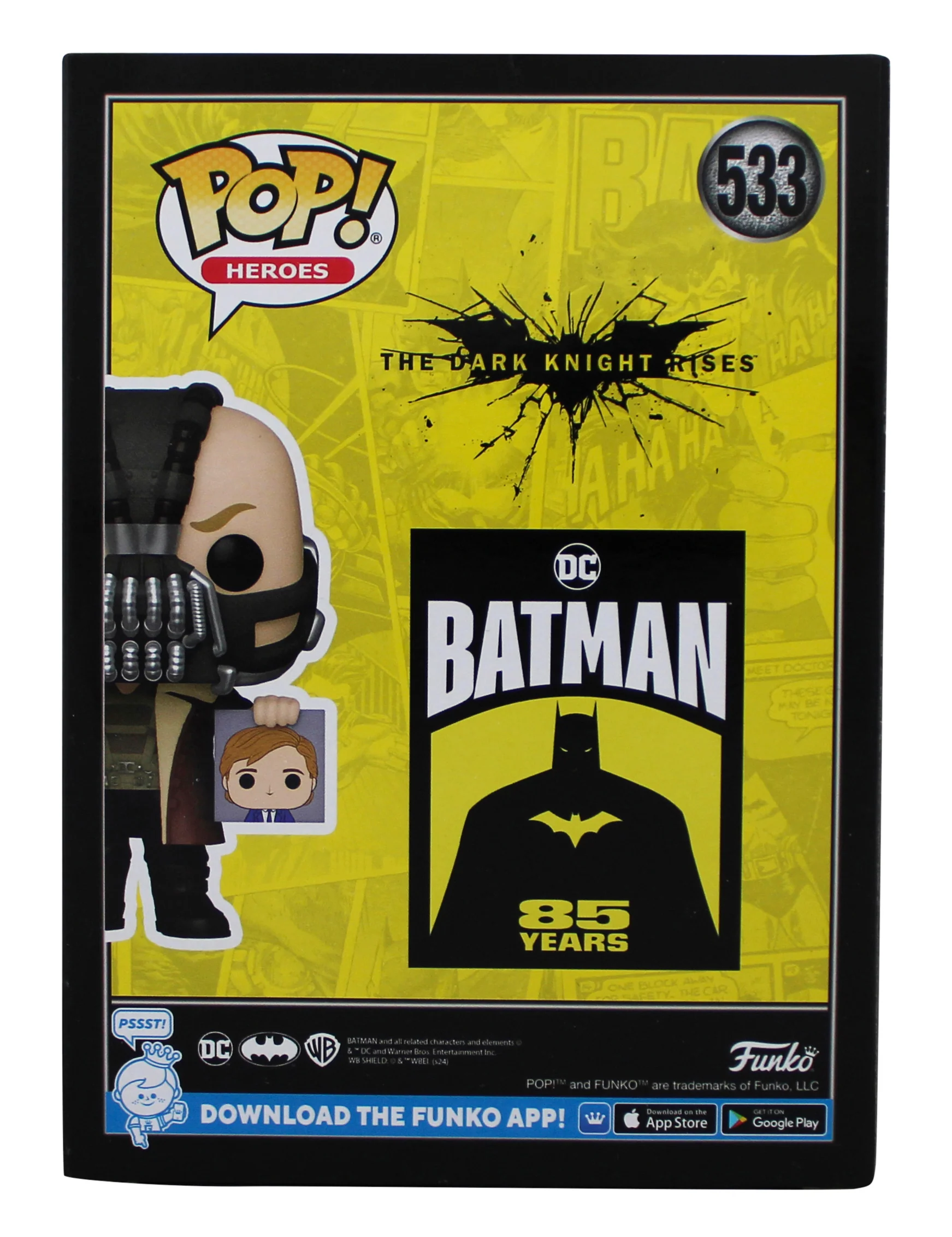 Tom Hardy Batman The Dark Knight Rises Signed #533 Funko Pop Figure BAS #BT57788 - Image 5
