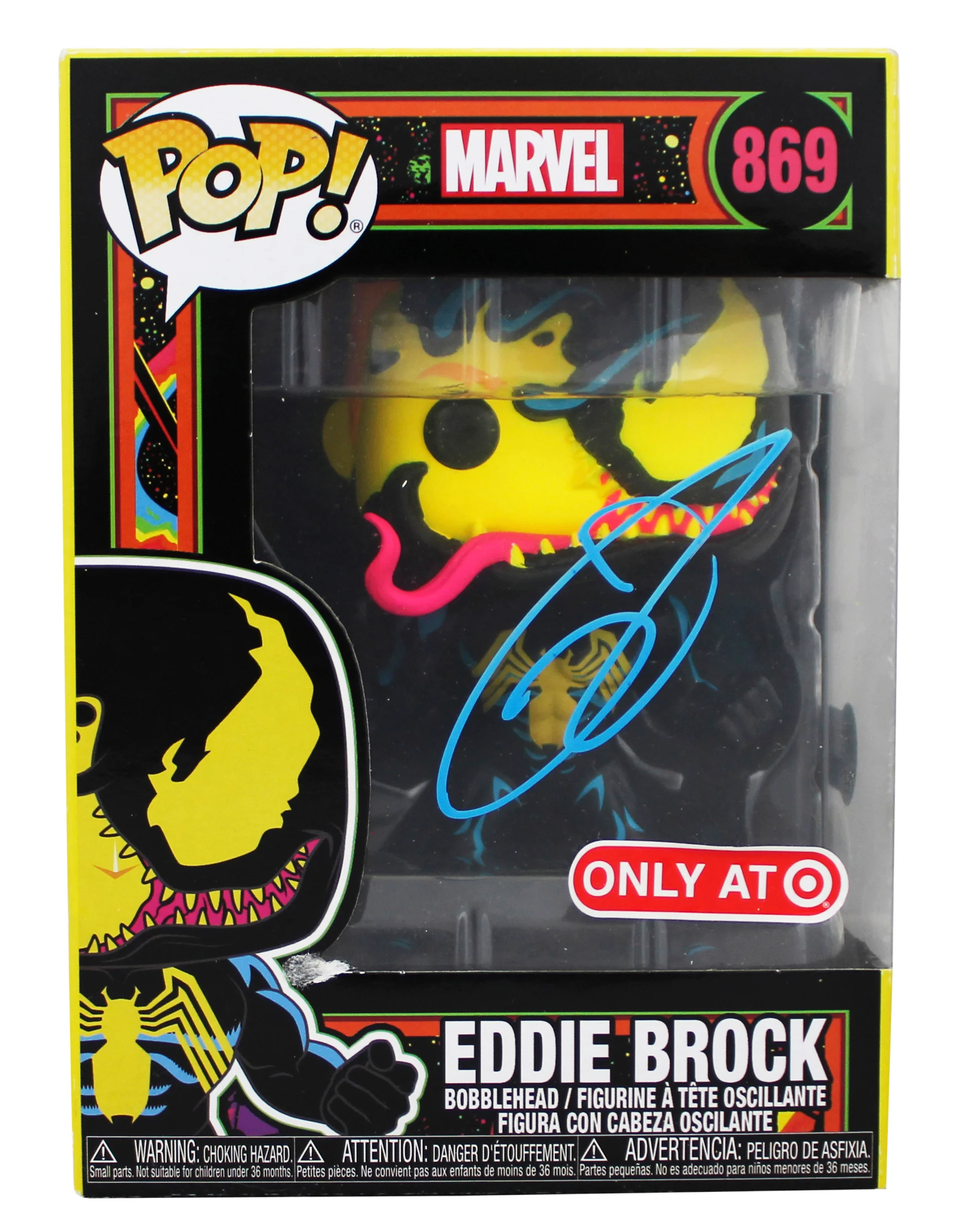 Tom Hardy Venom Signed Eddie Brock #869 Funko Pop Vinyl Figure BAS #BT57787 - Image 2