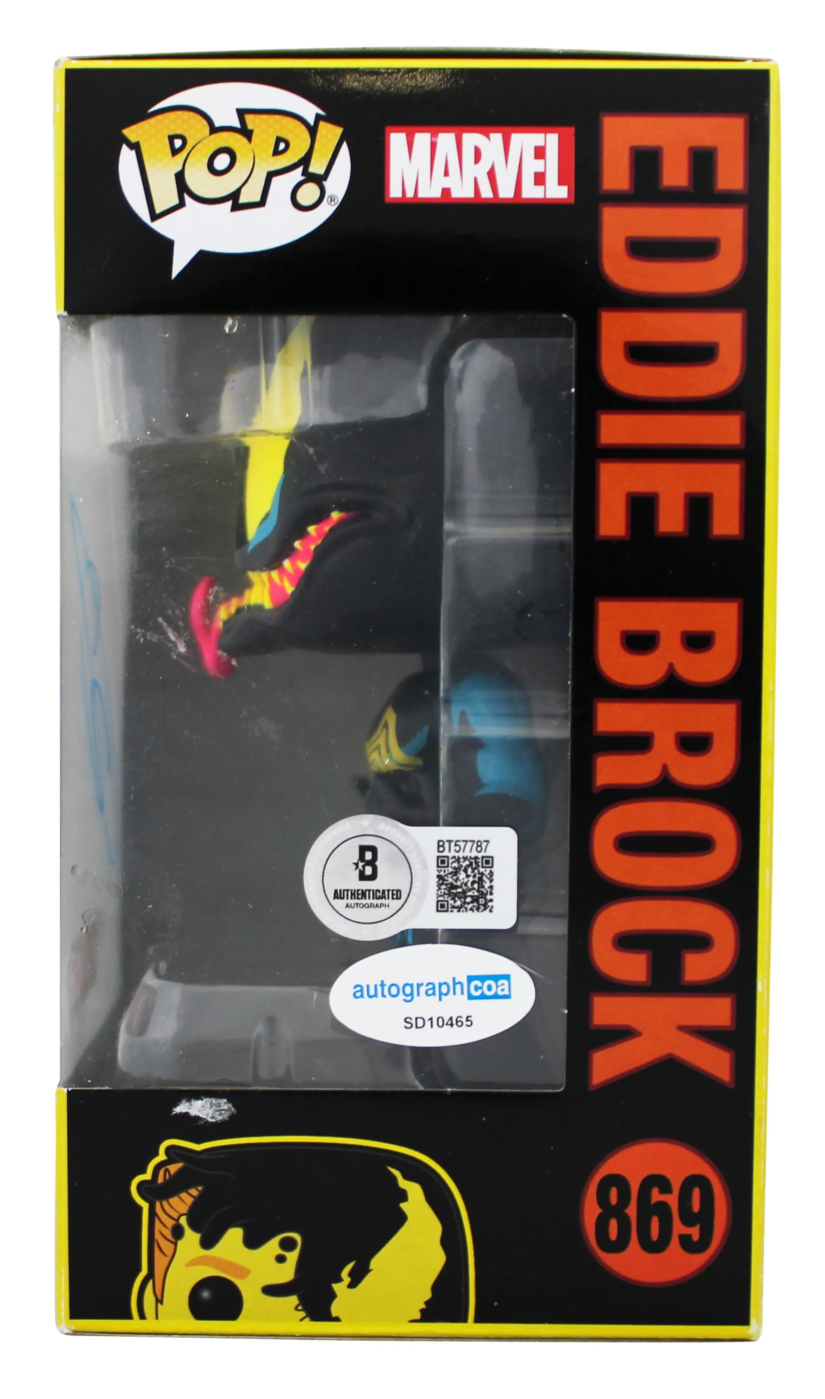 Tom Hardy Venom Signed Eddie Brock #869 Funko Pop Vinyl Figure BAS #BT57787 - Image 4