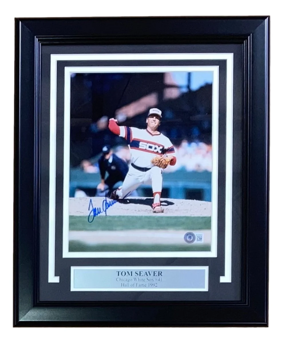 Tom Seaver Signed Framed 8x10 Chicago White Sox Photo BAS - Image 4