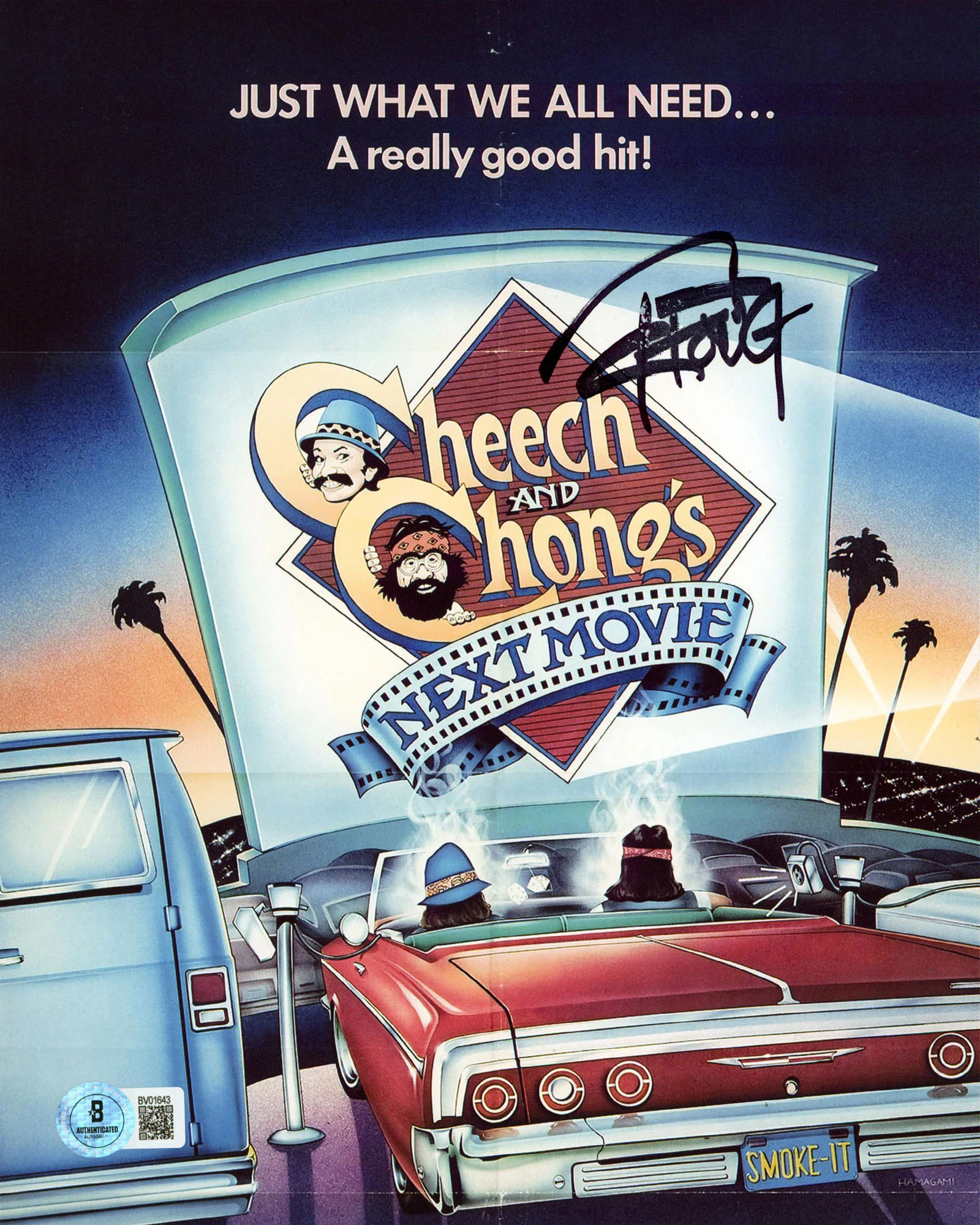 Tommy Chong Cheech & Chong's Next Movie Authentic Signed 8x10 Photo BAS #BV01643