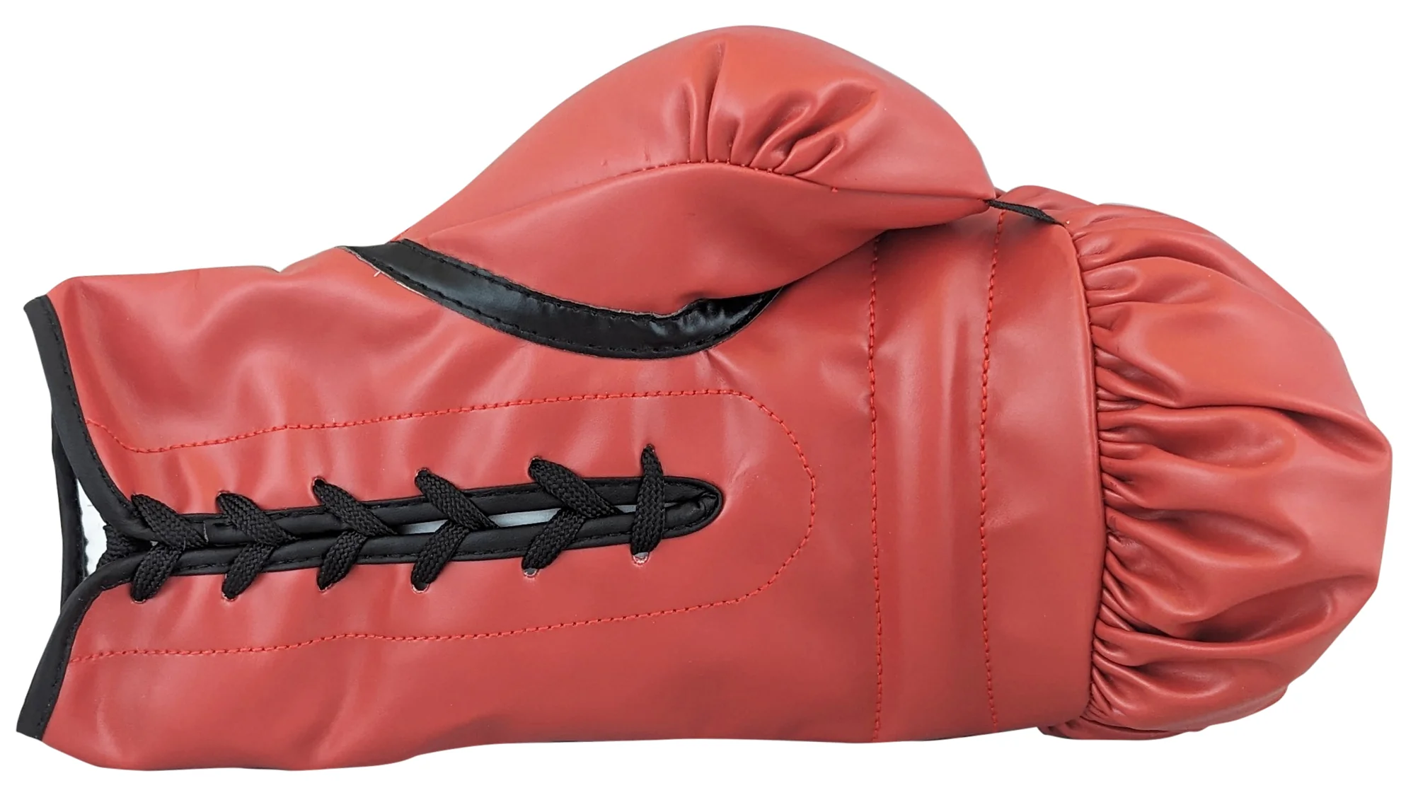 Tommy Hearns Authentic Signed Red Left Hand Everlast Glove W/ Case BAS Witnessed - Image 4