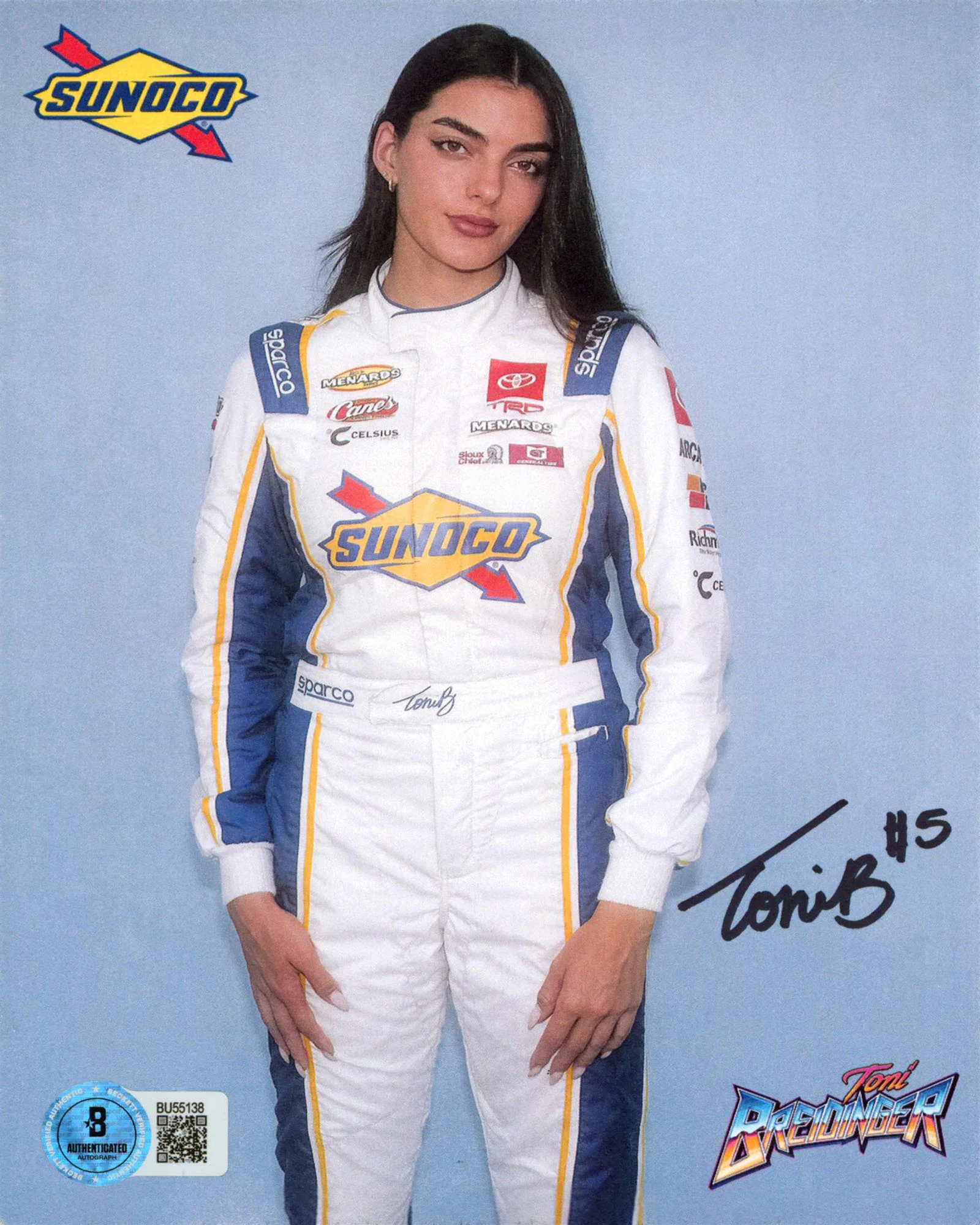 Toni Breidinger Authentic Signed 5.5x7.25 Vertical Photo BAS #BU55138