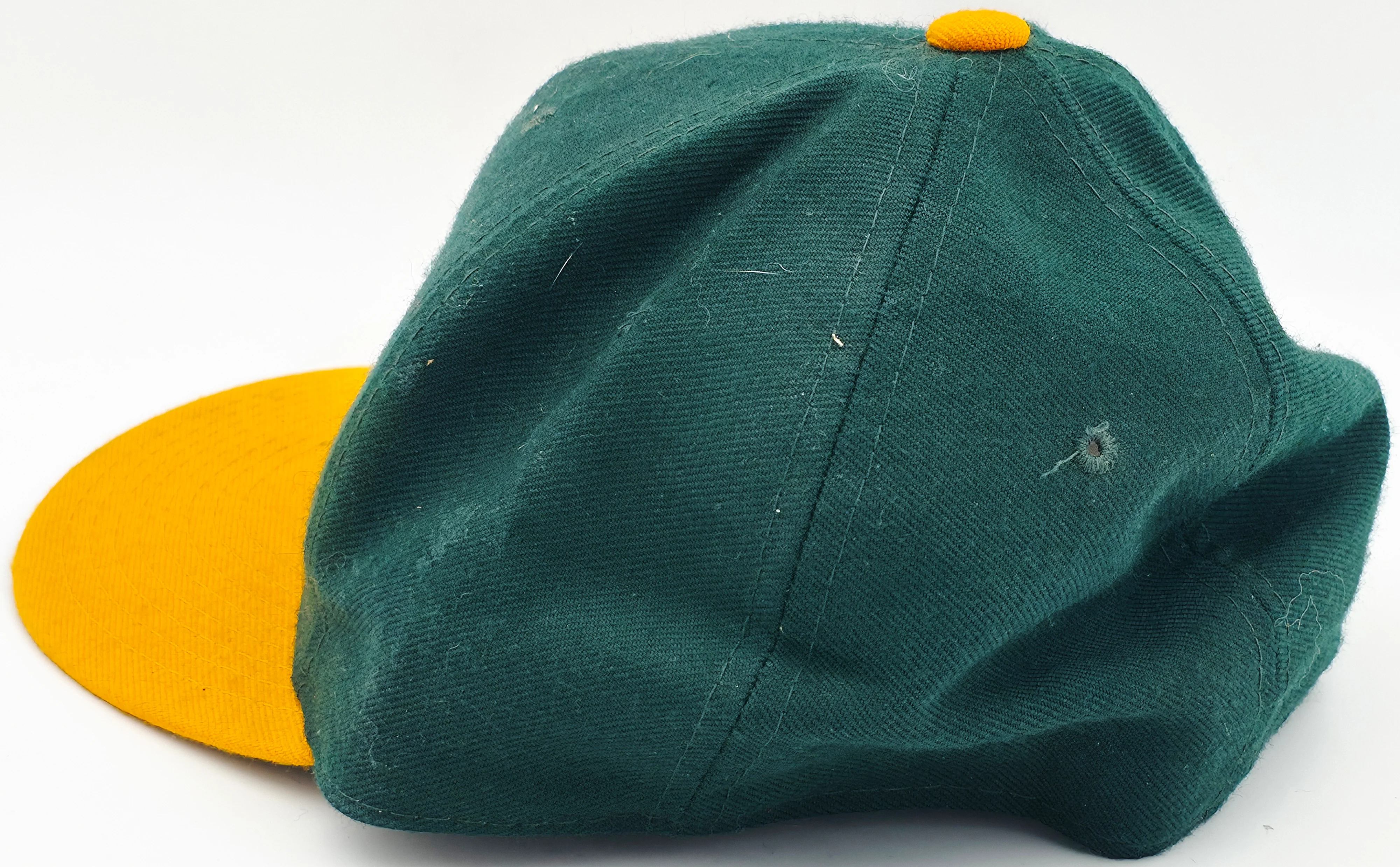 Tony LaRussa Autographed Green & Yellow New Era Hat Oakland A's Beckett BAS QR #BS30097 - Image 3