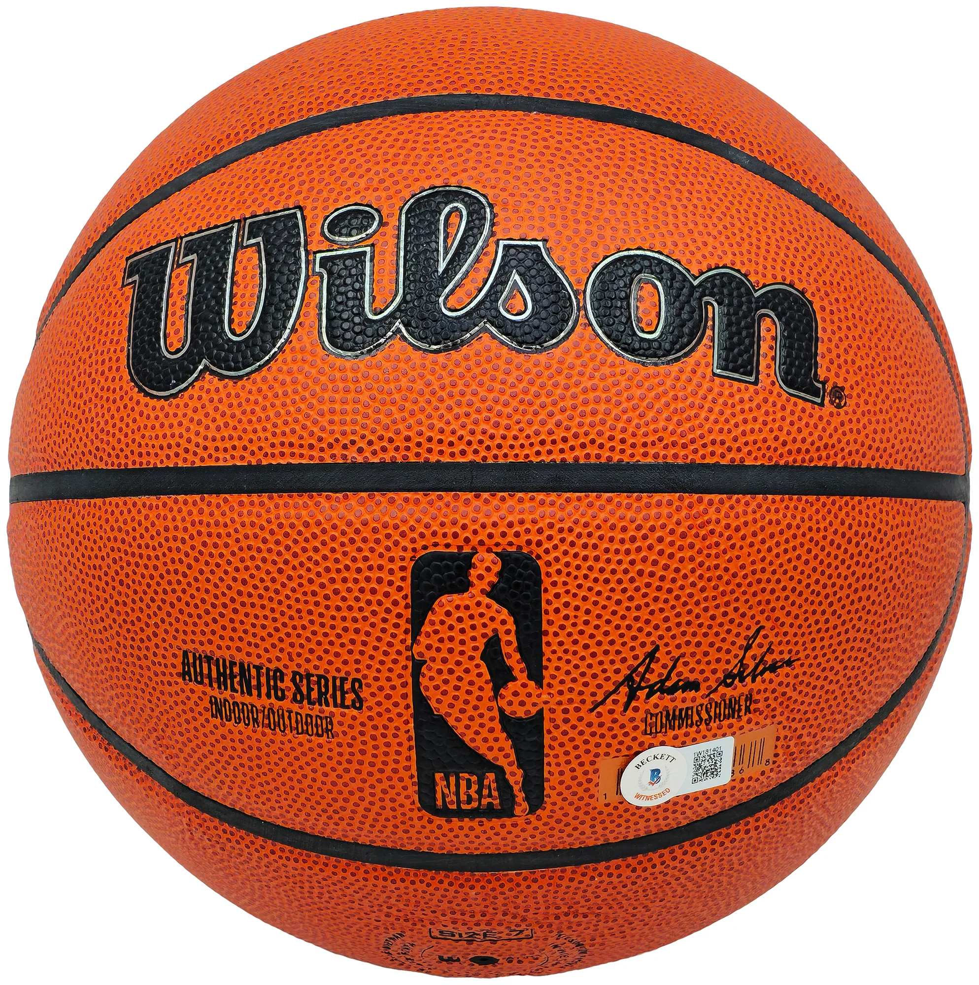 Tony Parker Autographed Authentic Indoor/Outdoor IO Basketball San Antonio Spurs Beckett BAS Witness Stock #222838 - Image 3