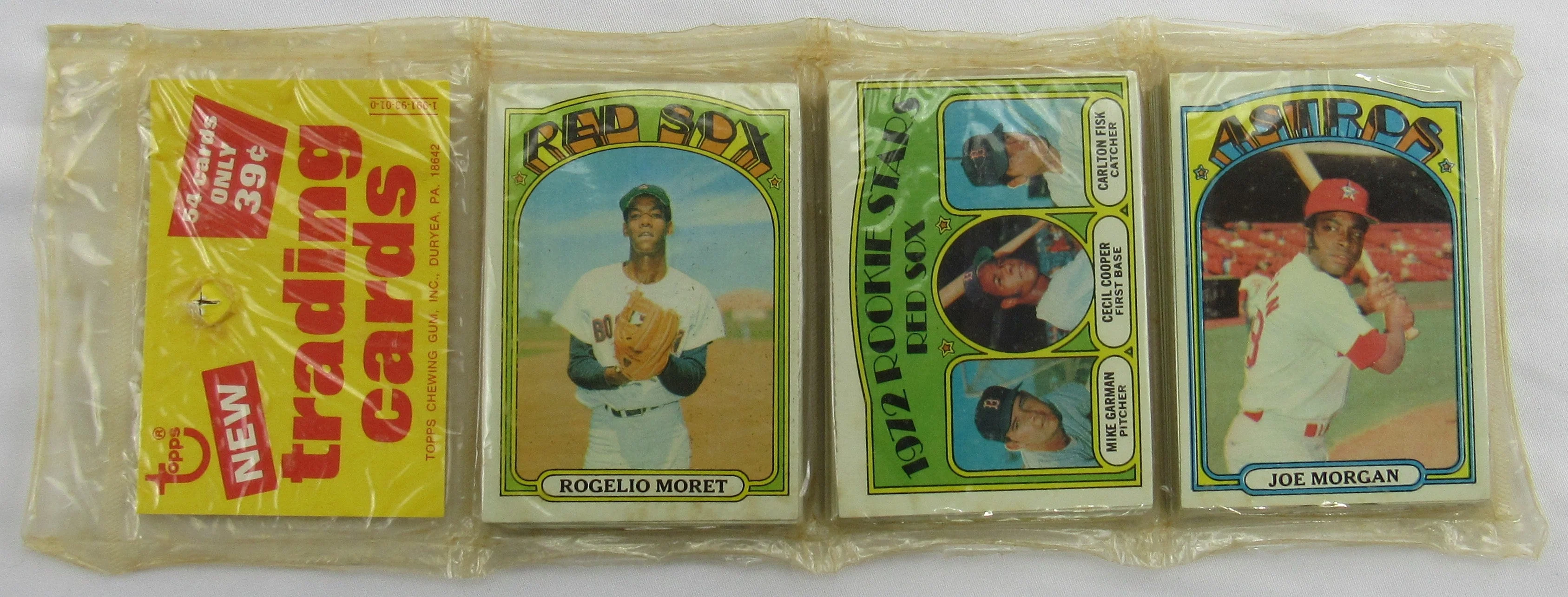 1973 Topps Baseball Card Rack Pack - Carlton Fisk on Top - Read Notes - Image 3
