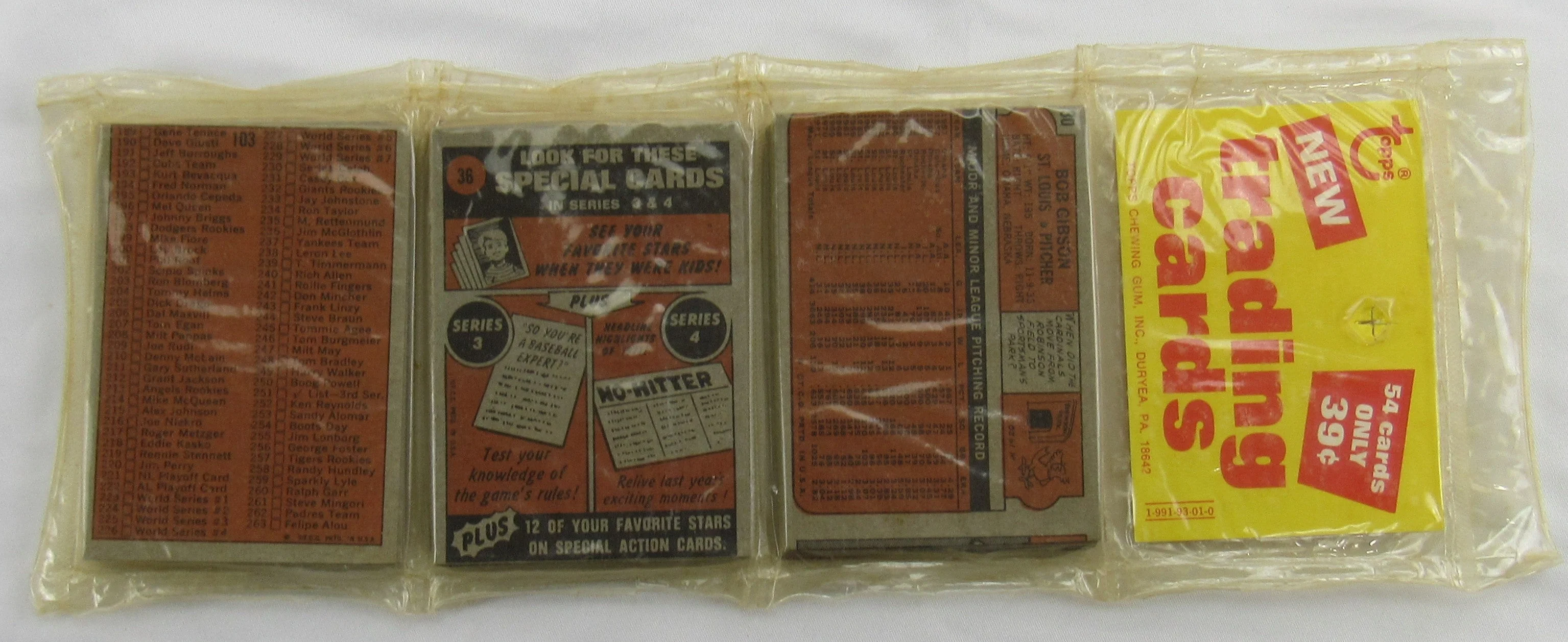 1973 Topps Baseball Card Rack Pack - Carlton Fisk on Top - Read Notes - Image 4