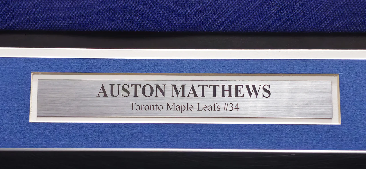 Toronto Maple Leafs Auston Matthews Autographed Framed Blue Adidas Authentic Jersey Beckett BAS QR #BN03413 - Image 5