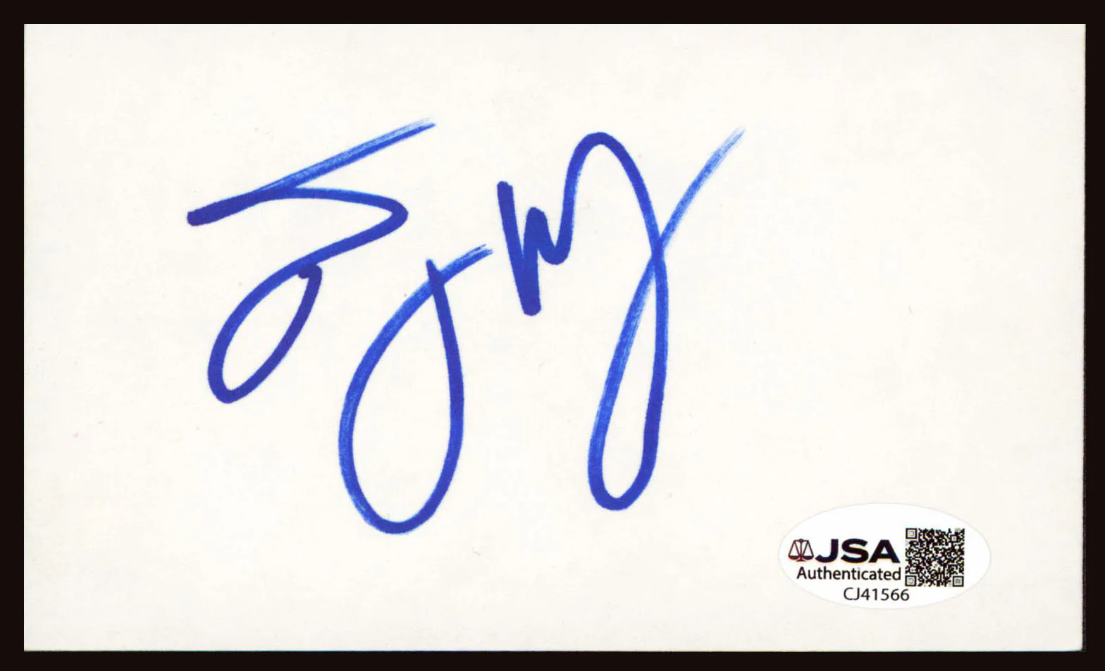 Tracy Morgan 30 Rock Authentic Signed 3x5 Index Card Autographed JSA #CJ41566 - Image 2