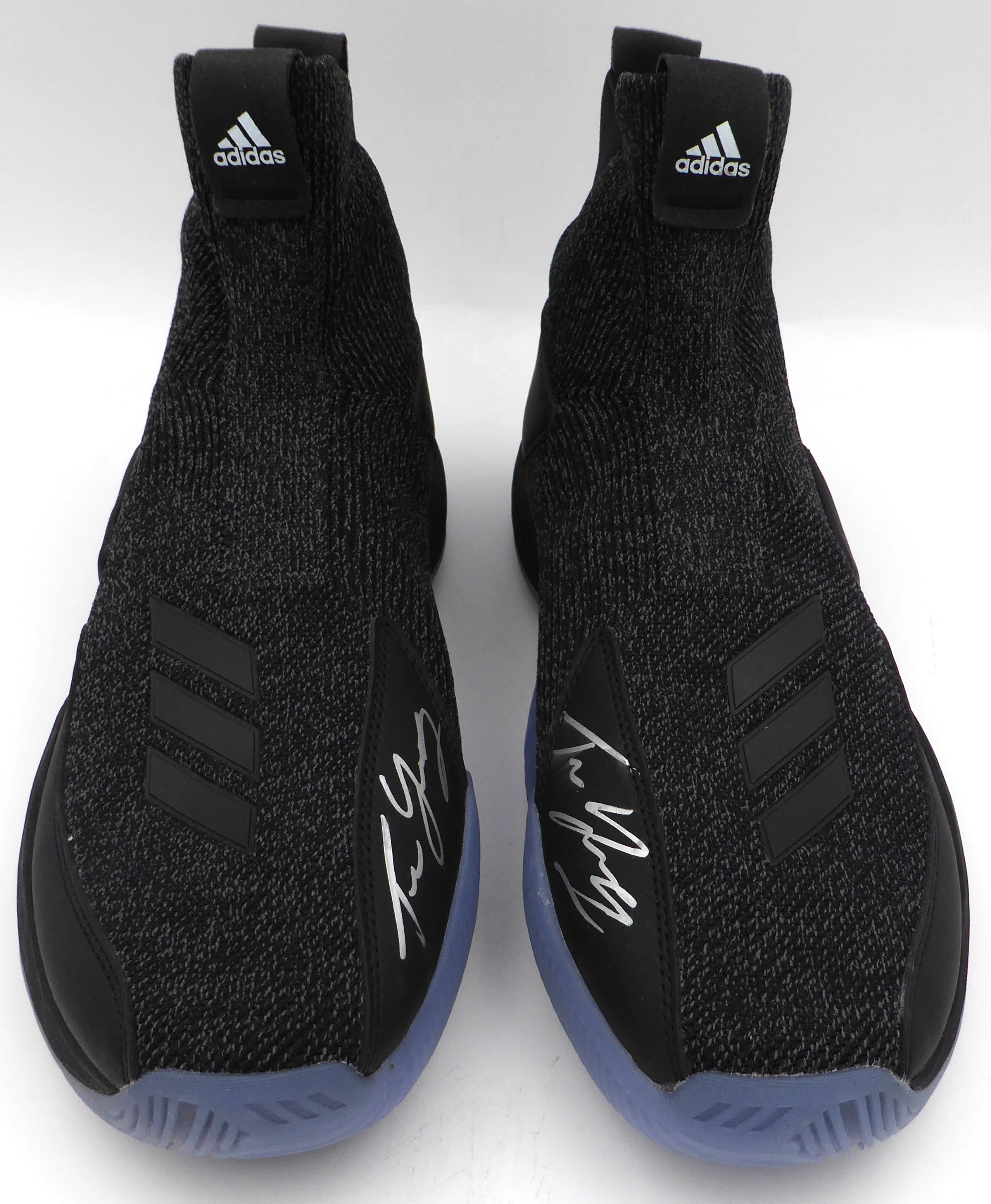 Trae Young Autographed Black Adidas Shoe Atlanta Hawks Light Strike Size 12.5 (Smudged) Beckett BAS QR #BL93431 - Image 4