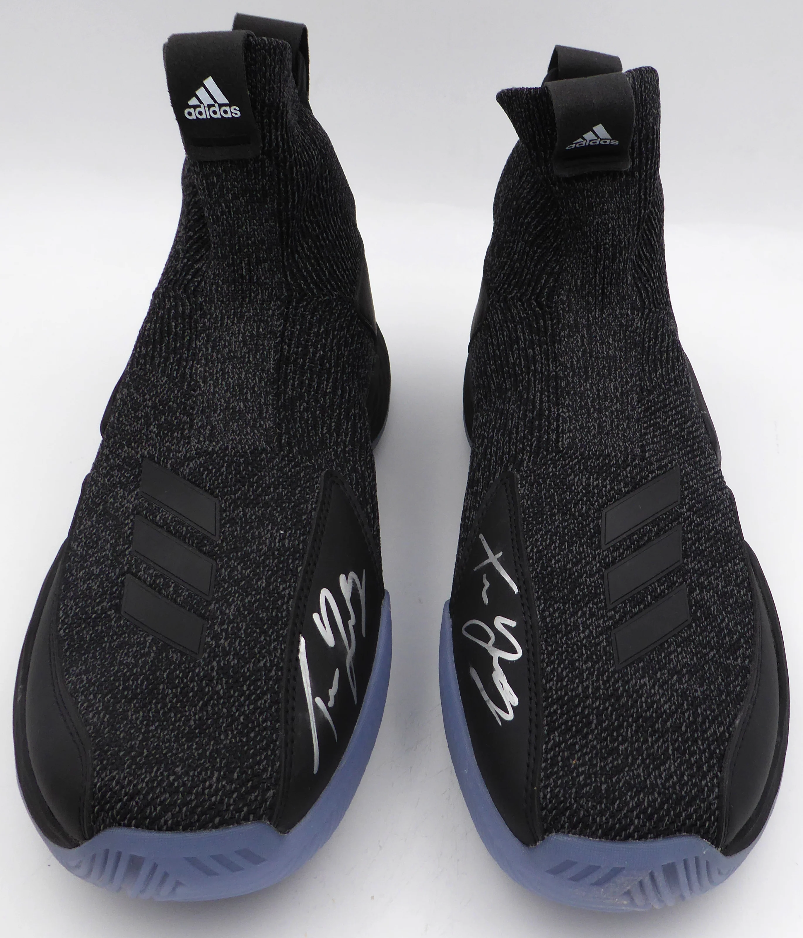 Trae Young Autographed Black Adidas Shoe Atlanta Hawks Light Strike Size 12.5 (Smudged) Beckett BAS QR #BL93437 - Image 4