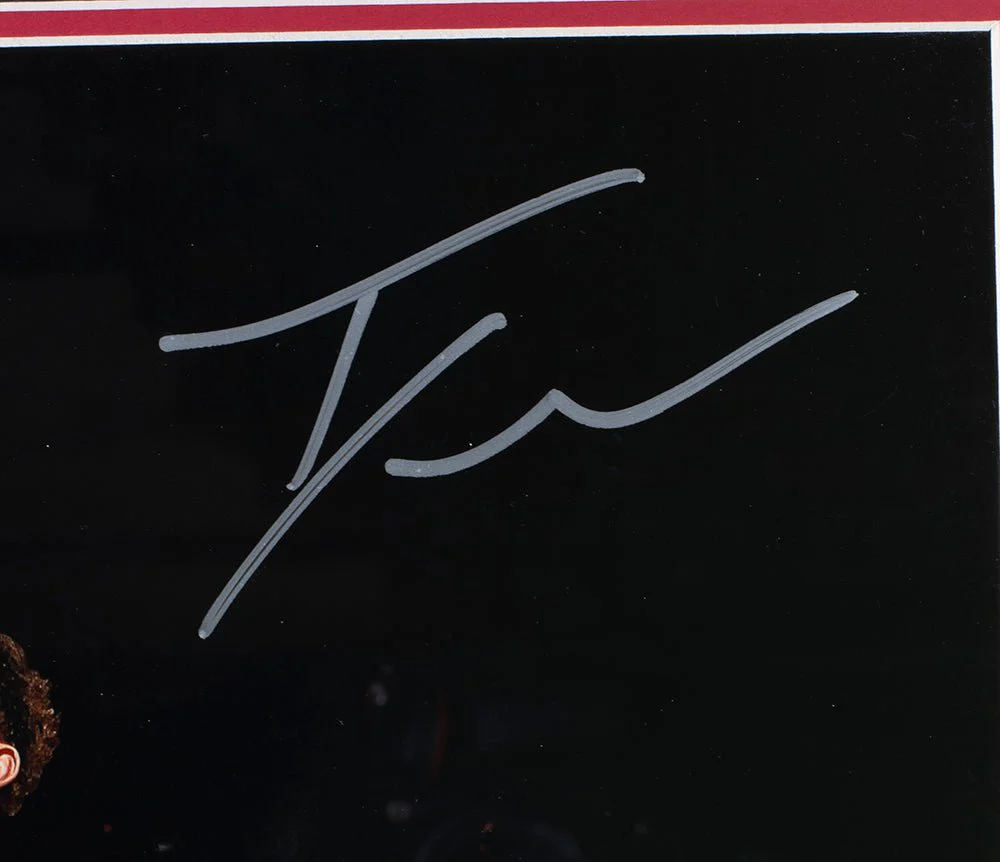 Trae Young Signed Framed Atlanta Hawks 16x20 Basketball Clean Look Photo Panini - Image 2