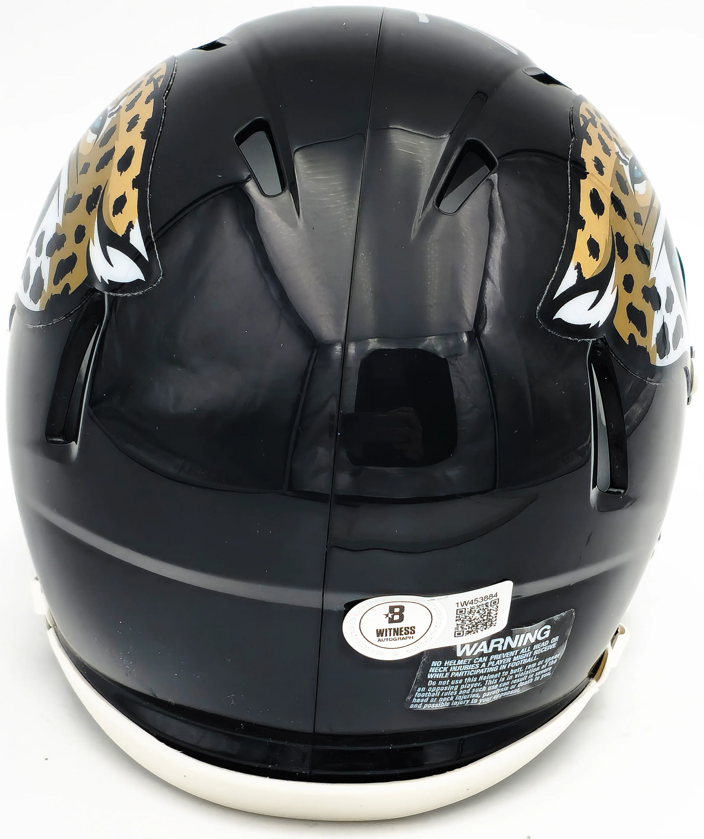 Travis Etienne Autographed Jacksonville Jaguars Black Speed Mini Helmet Beckett BAS Witness Stock #225128 - Image 4