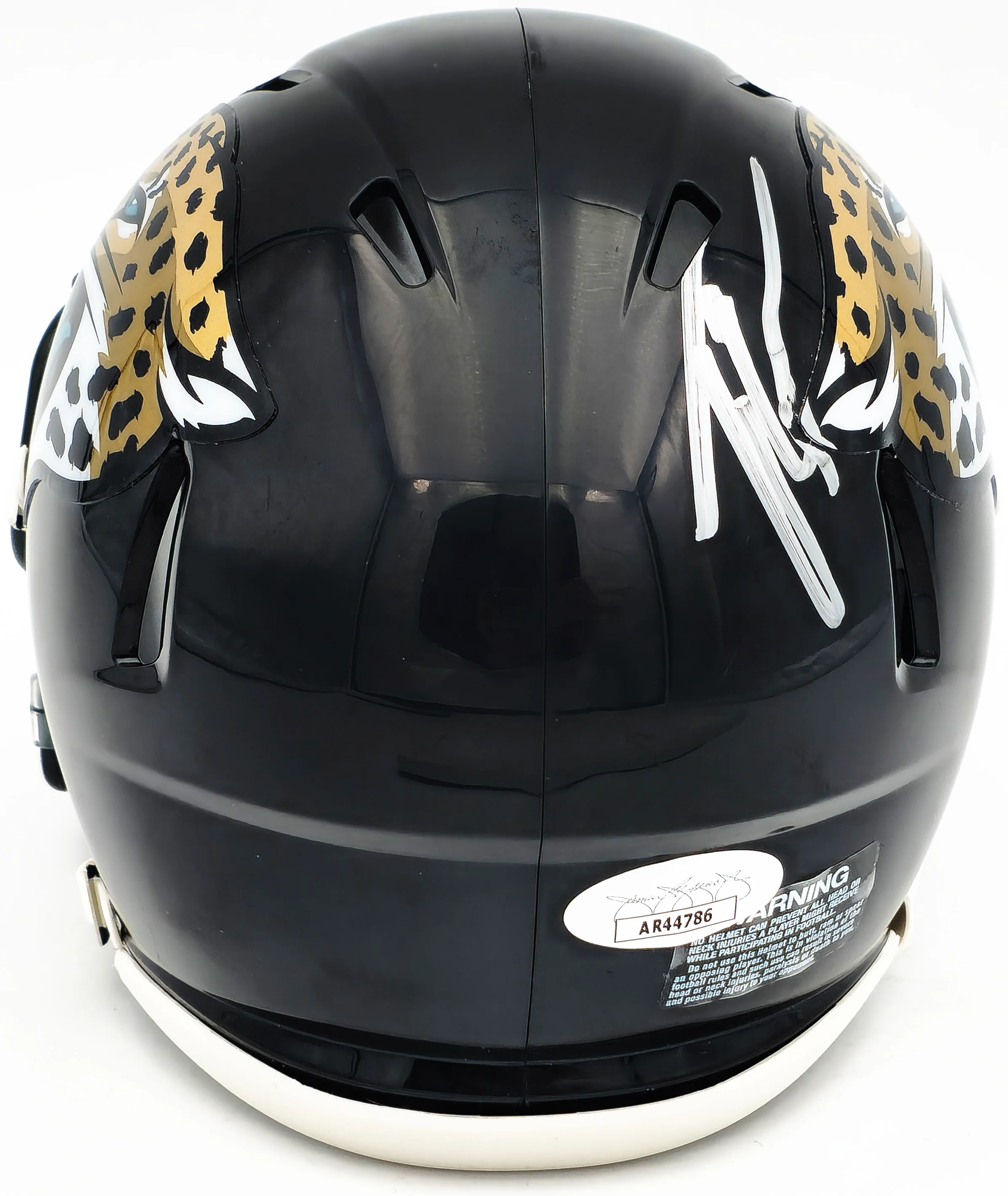 Travis Etienne Autographed Jacksonville Jaguars Black Speed Mini Helmet JSA Stock #224825 - Image 4