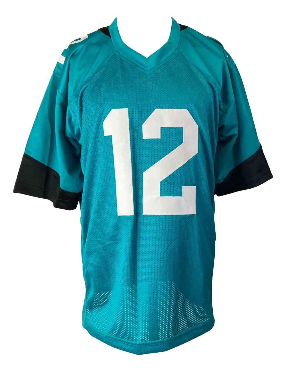 Travis Hunter Jacksonville Signed Teal Football Jersey BAS - Image 3