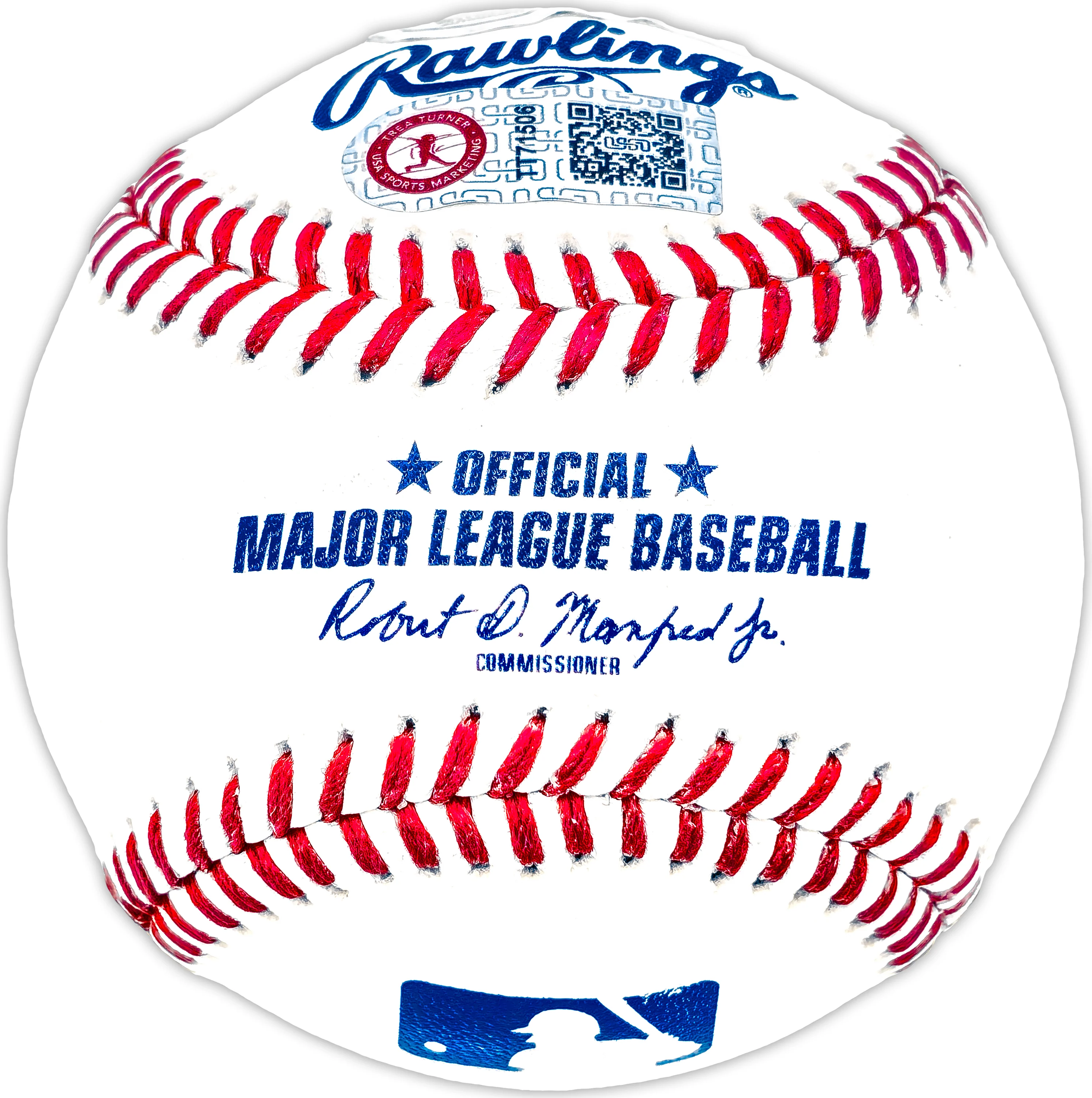 Trea Turner Autographed Official MLB Baseball Philadelphia Phillies "Full Name" Beckett BAS Witness Stock #234069 - Image 2