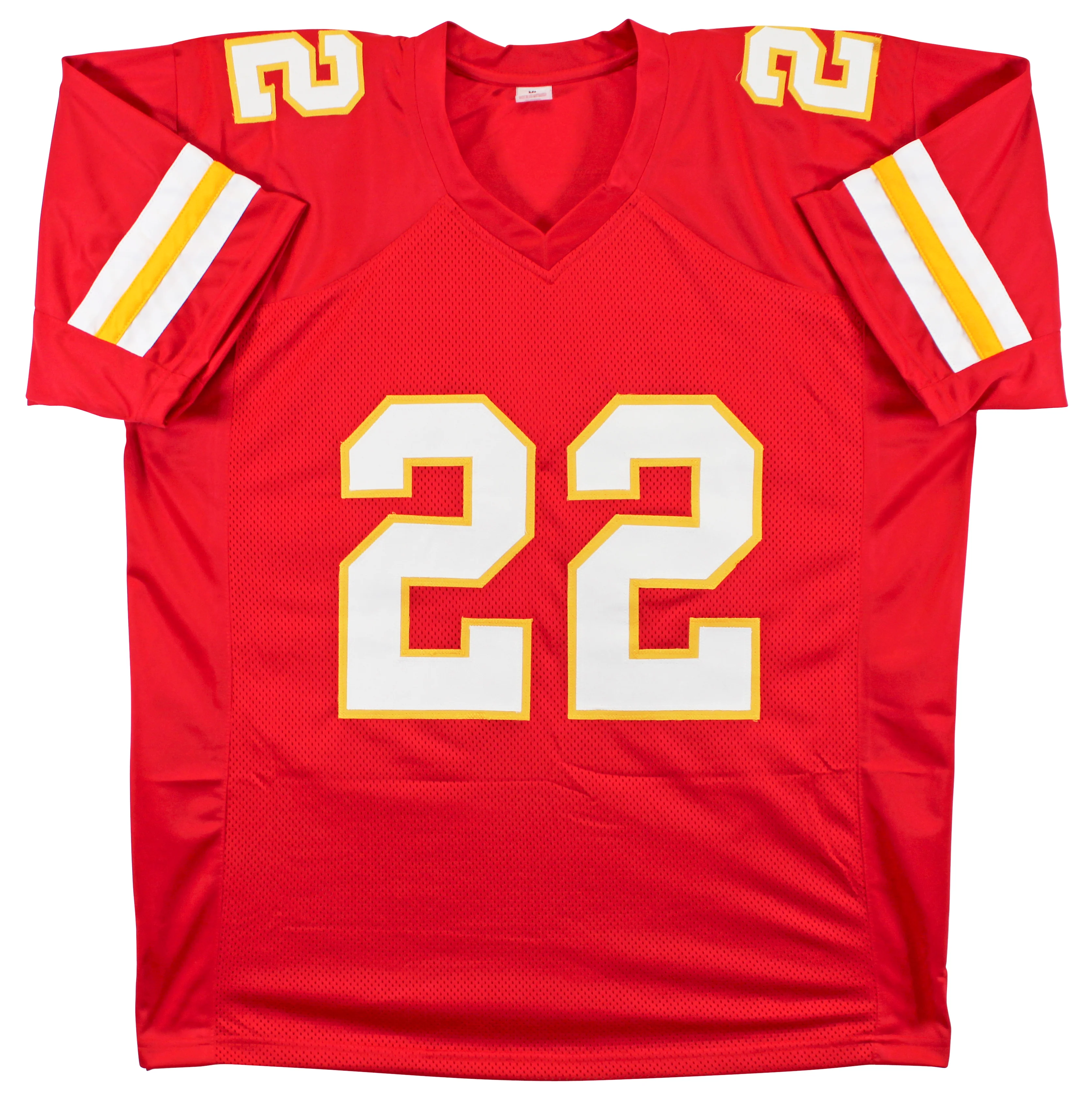 Trent McDuffie Authentic Signed Red Pro Style Jersey Autographed BAS Witnessed 2 - Image 4