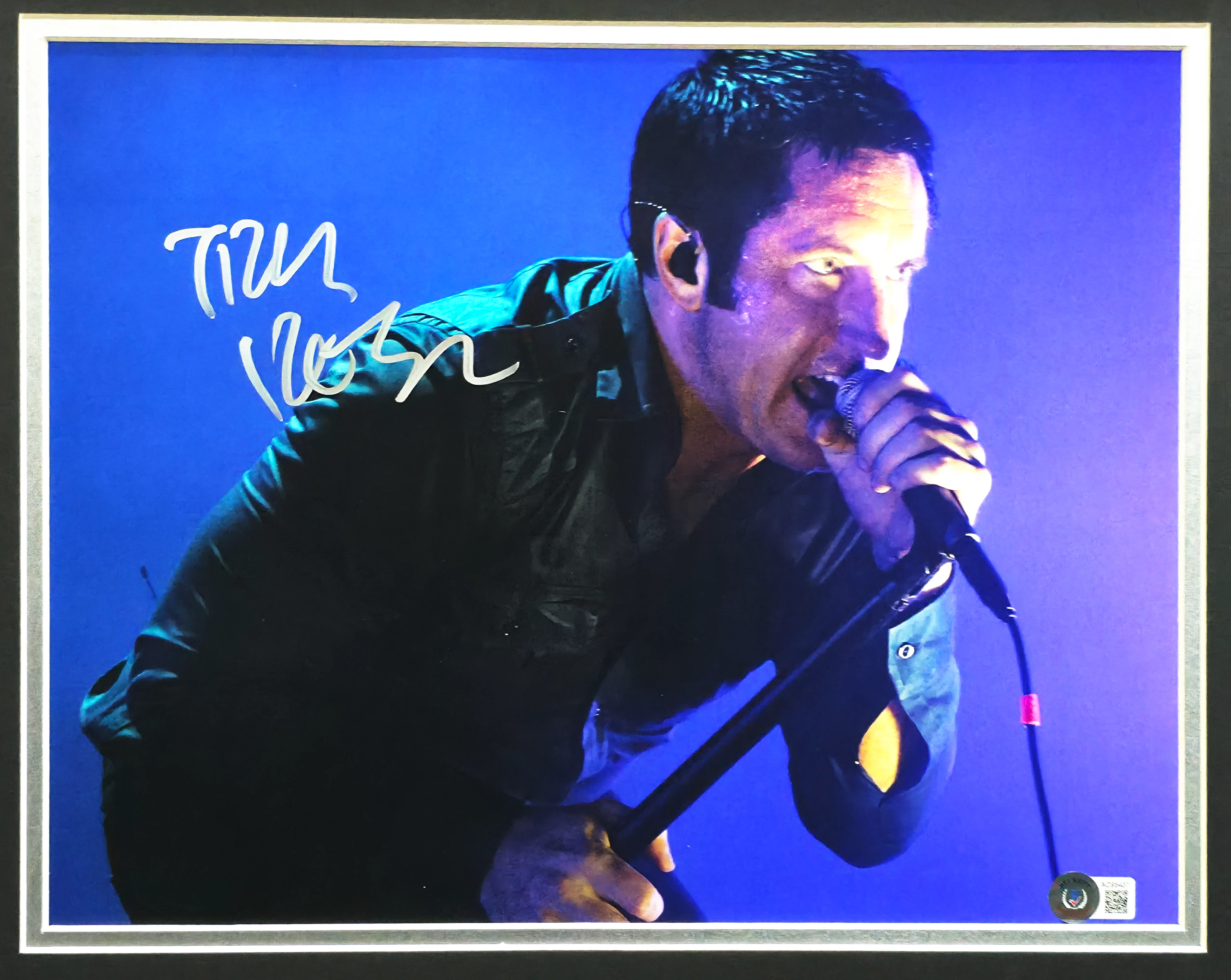 Trent Reznor Autographed Framed 11x14 Photo Nine Inch Nails Singer Beckett BAS #AC95437 - Image 2