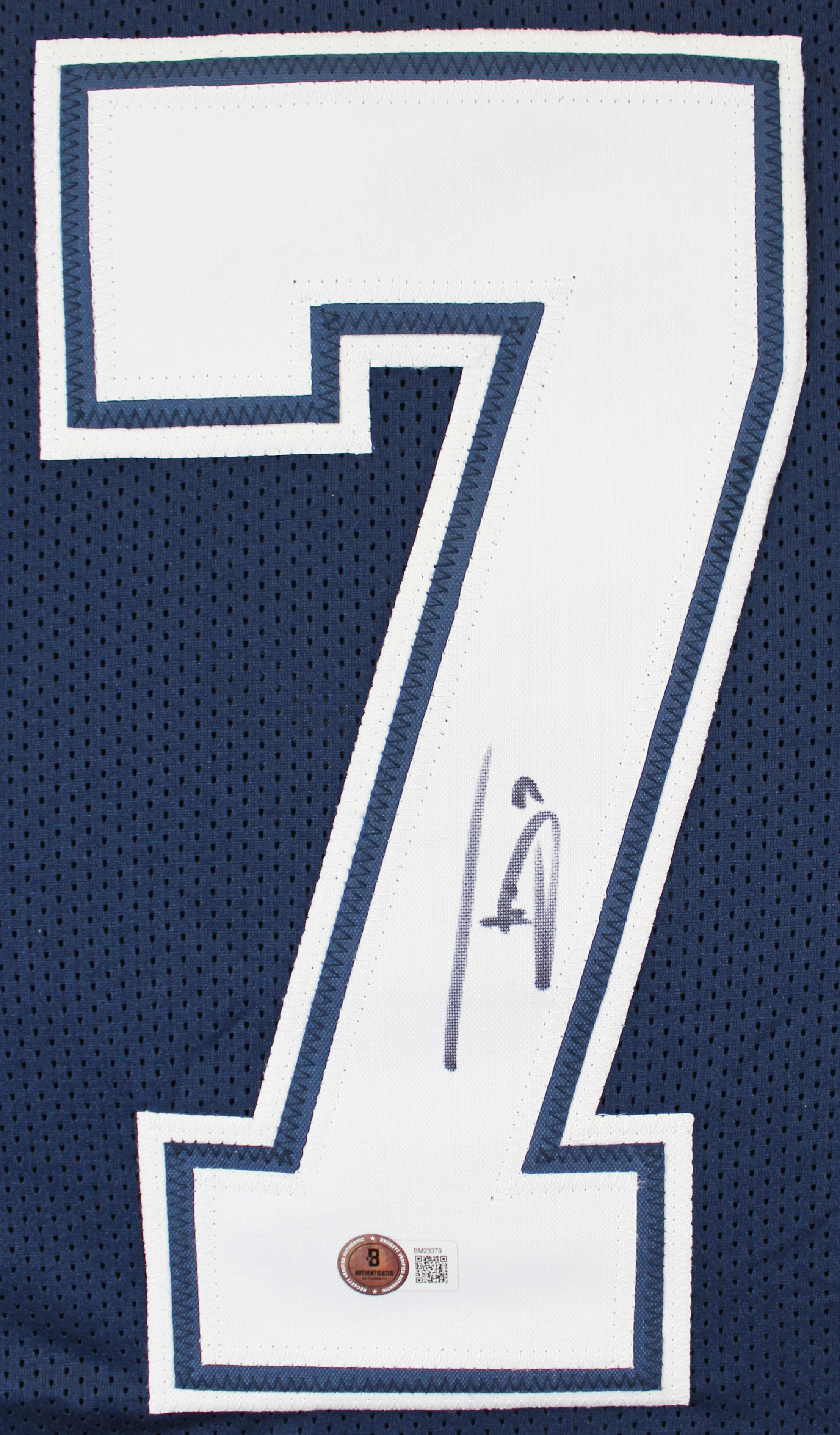 Trevon Diggs Authentic Signed Navy Pro Style Framed Jersey BAS Witnessed - Image 3