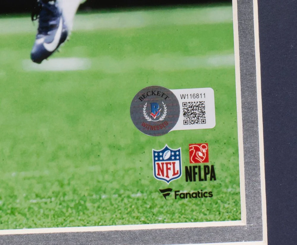 Trevon Diggs Signed Framed Dallas Cowboys 11x14 Photo BAS ITP - Image 3