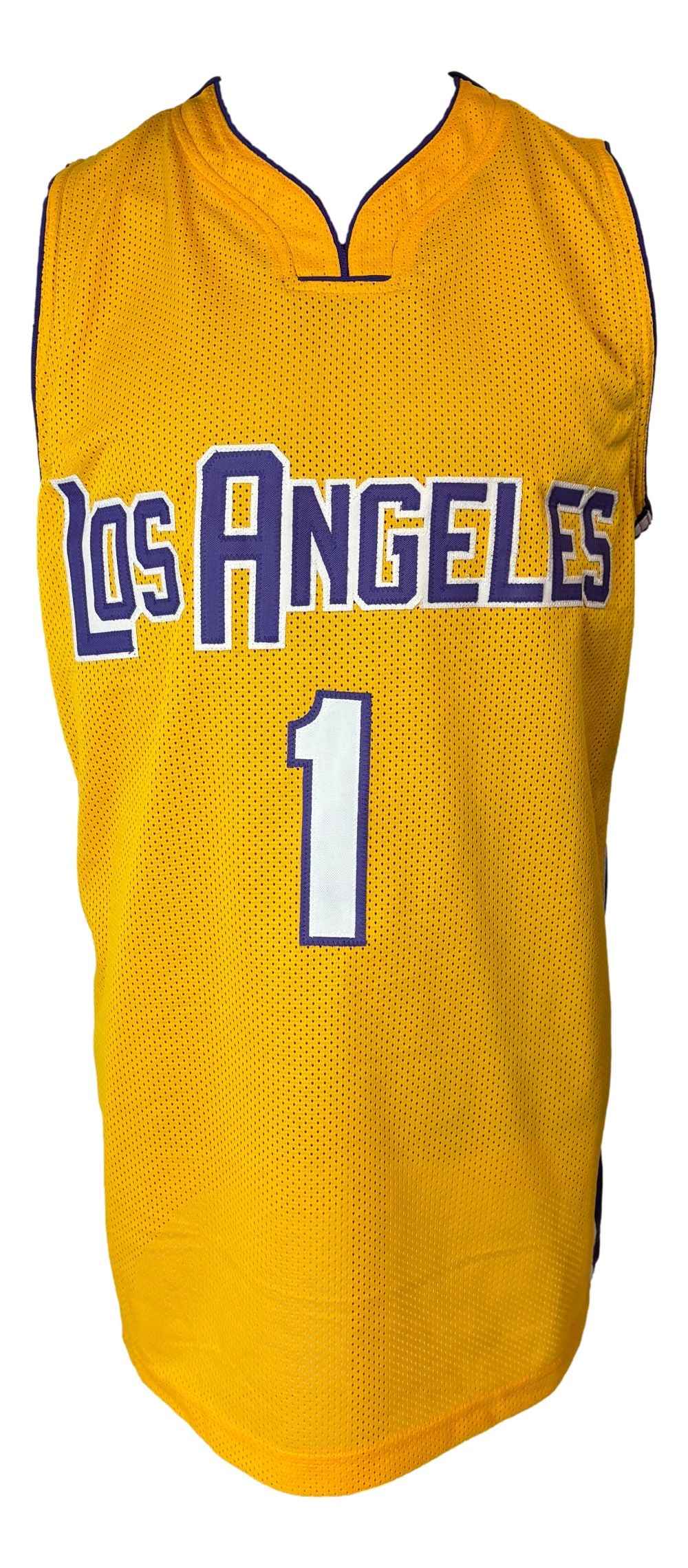 Trevor Ariza Los Angeles Signed Yellow #1 Basketball Jersey UDA Hologram - Image 3