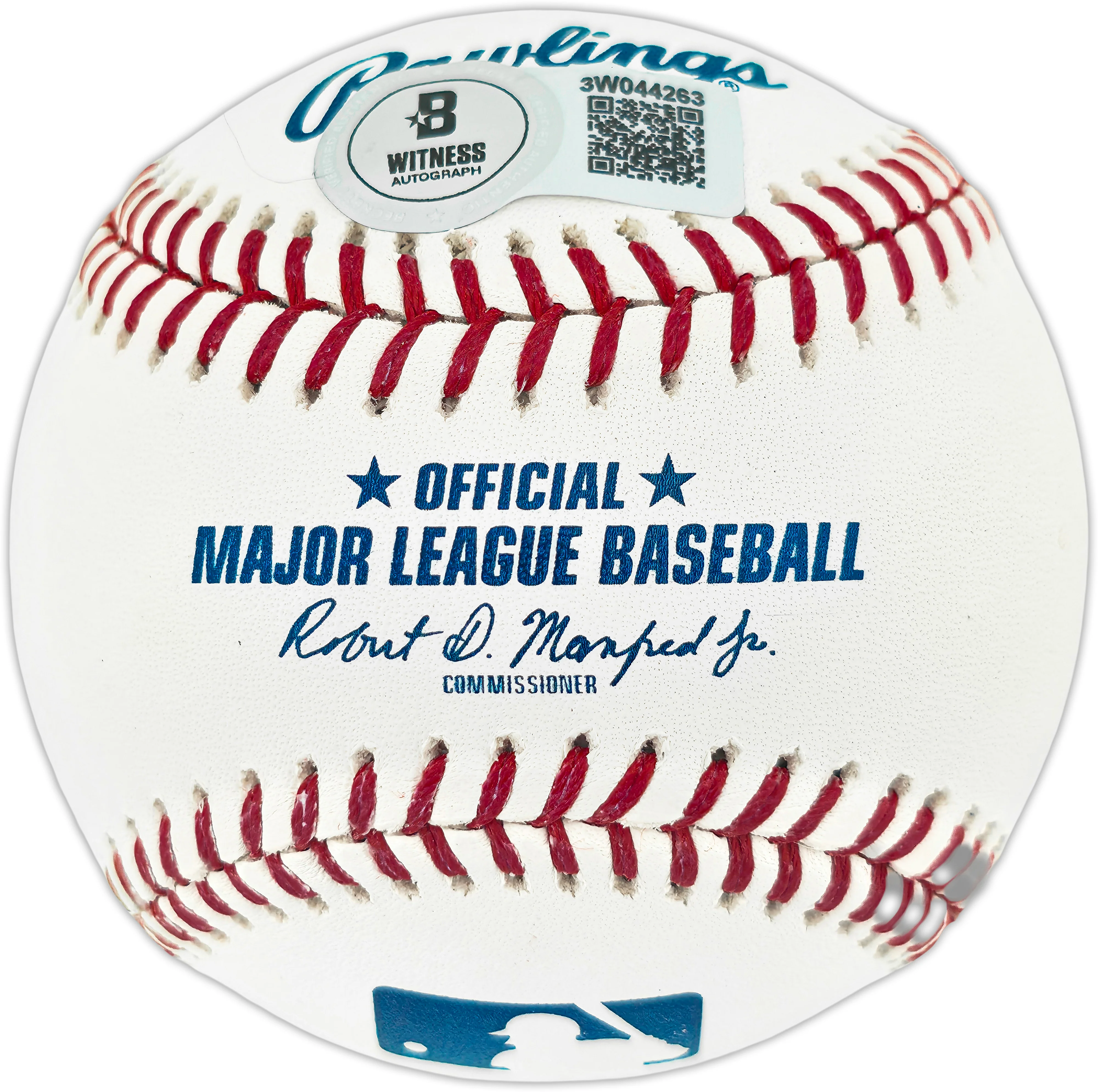 Trevor Hoffman Autographed Official MLB Baseball San Diego Padres (Smudged) Beckett Witness #3W044263 - Image 2