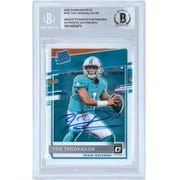 Tua Tagovailoa Signed 2020 Panini Donruss Optic #152 Dolphins Rookie Card BAS - Image 3