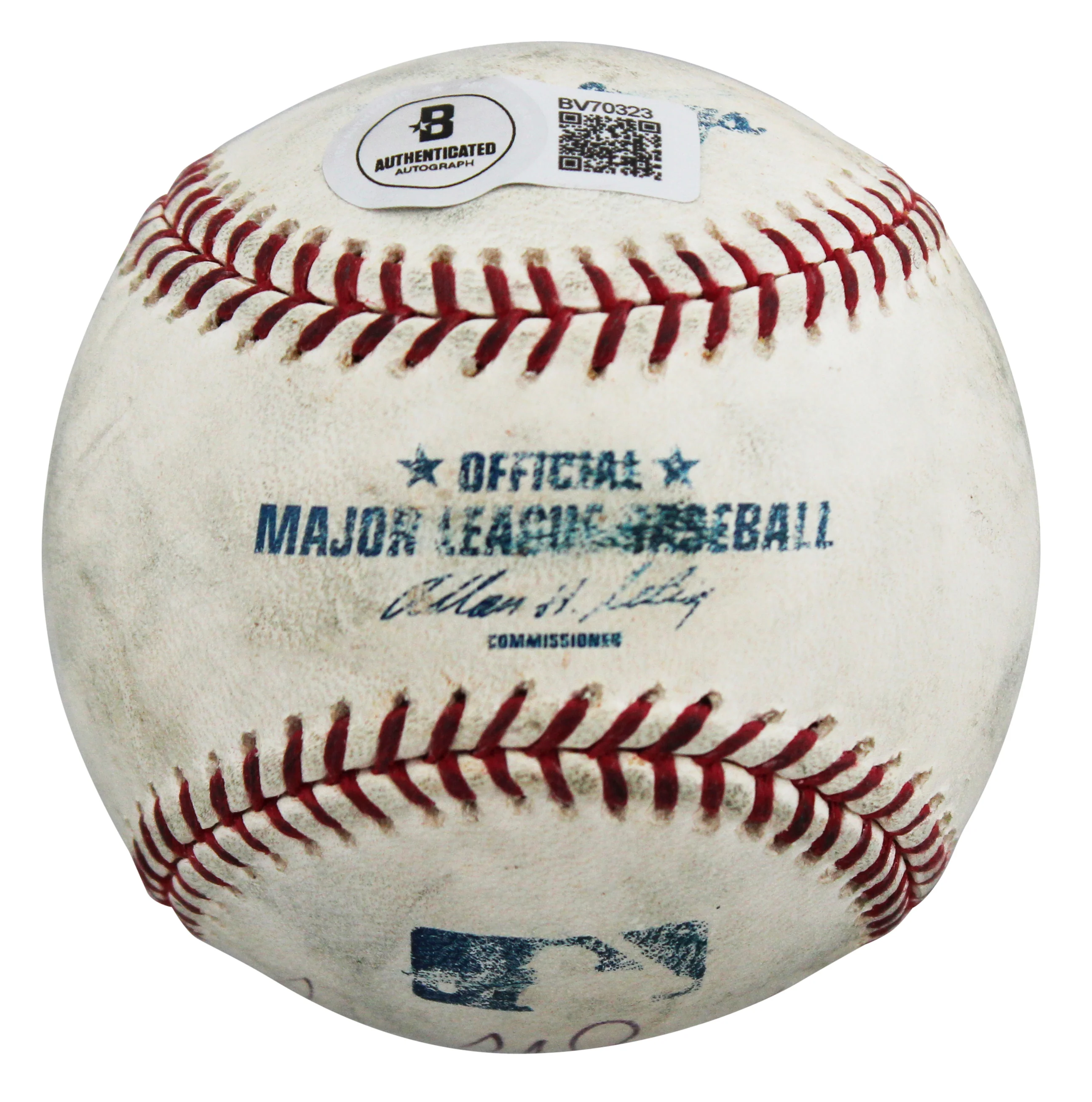 Twins Bert Blyleven Authentic Signed Game Used Selig OML Baseball BAS #BV70323 - Image 8
