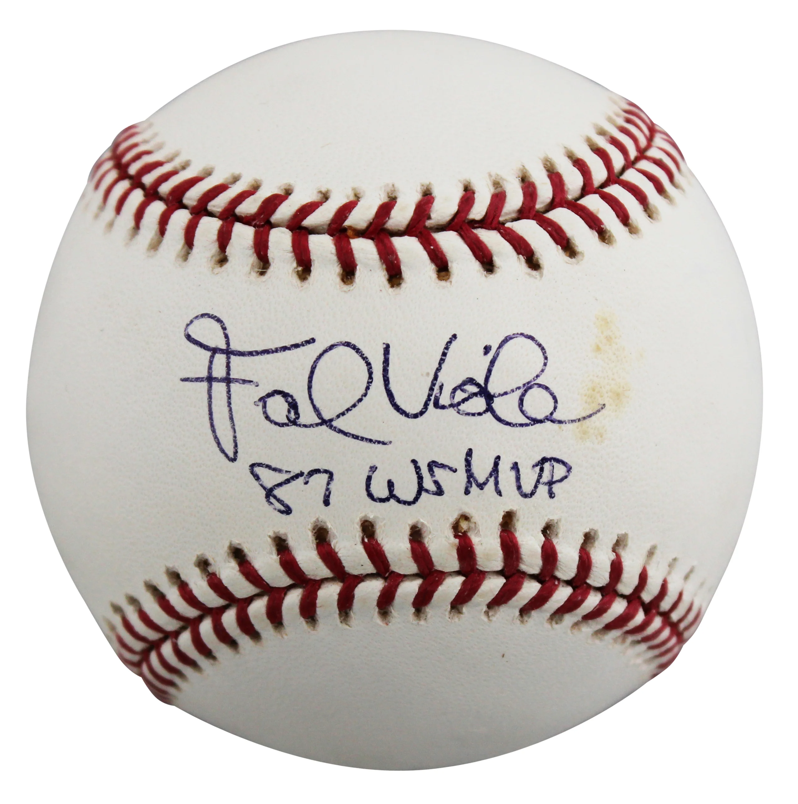 Twins Frank Viola "87 WS MVP" Authentic Signed Selig OML Baseball BAS #BU43439 - Image 3
