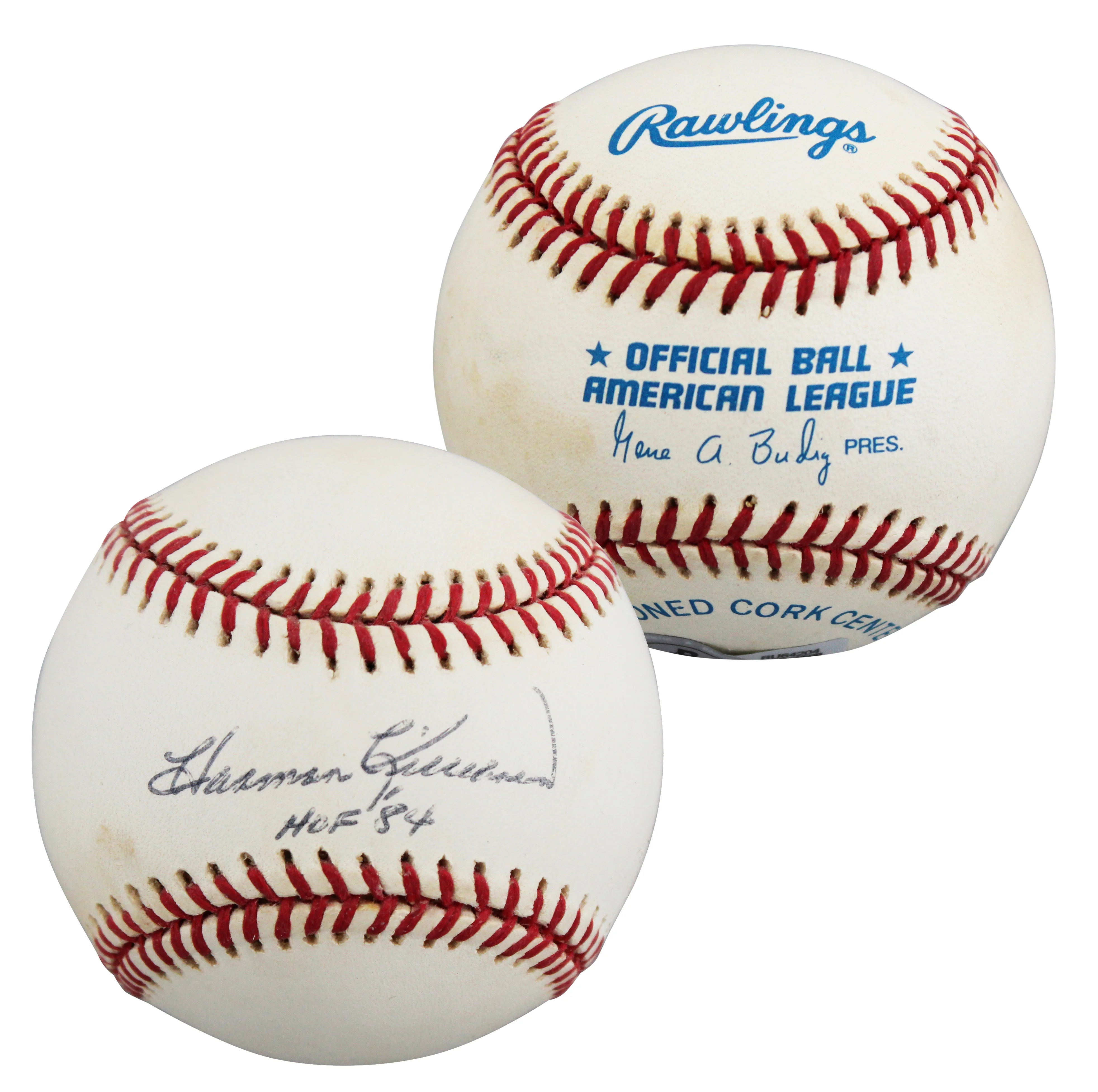 Twins Harmon Killebrew "HOF 84" Authentic Signed Budig OAL Baseball BAS #BU64204