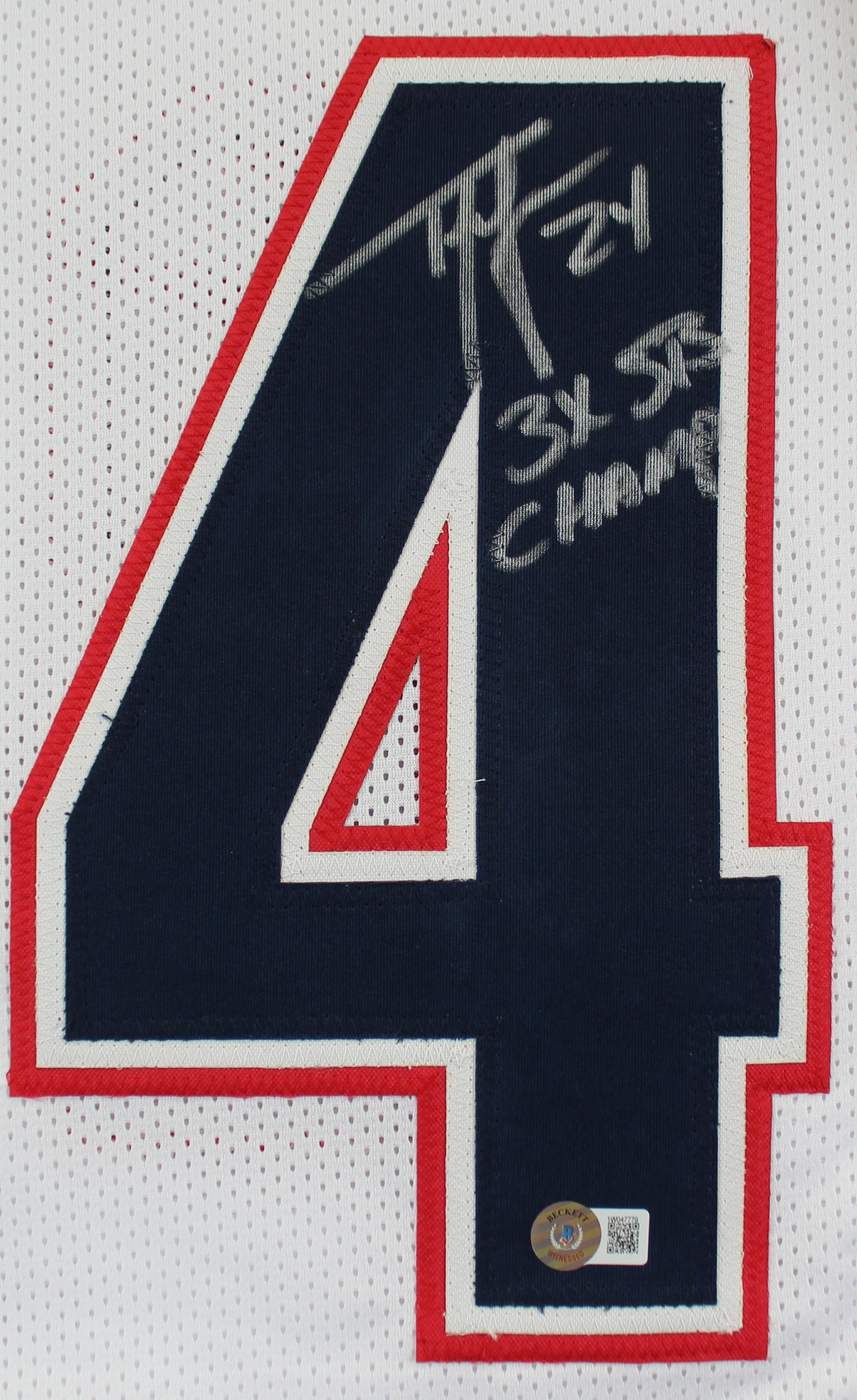 Ty Law "3x SB Champ" Authentic Signed White Pro Style Framed Jersey BAS Witness - Image 3