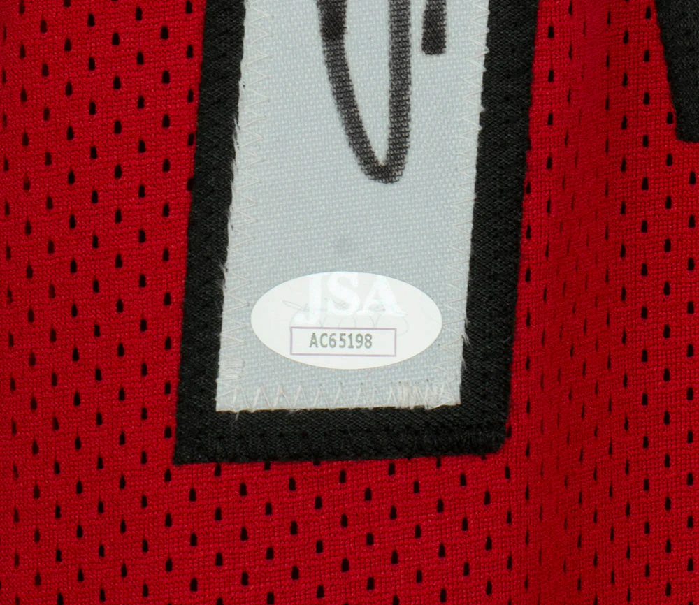Tyler Herro Miami Signed Red Basketball Jersey JSA - Image 3