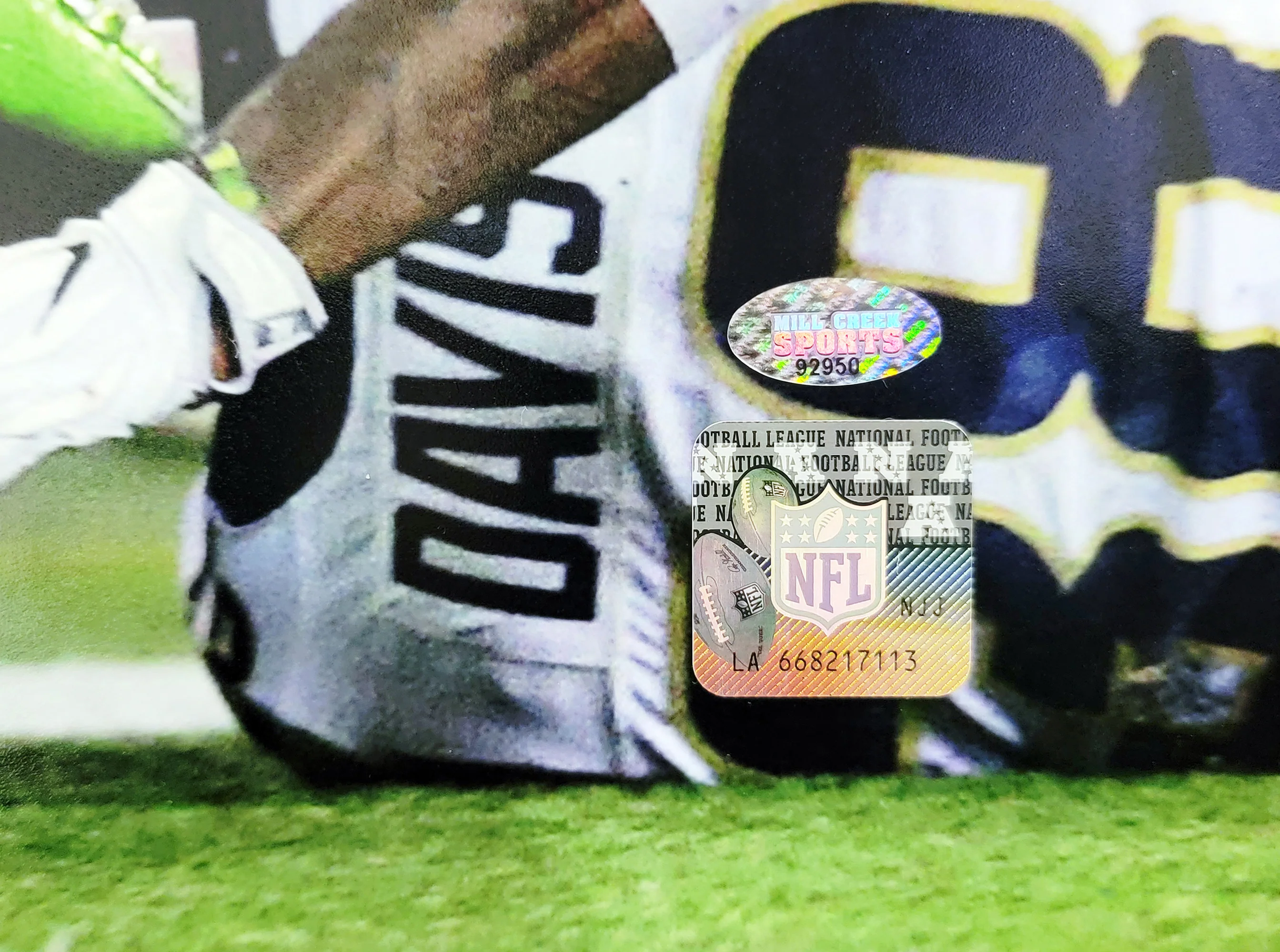 Tyler Lockett Autographed 16x20 Photo Seattle Seahawks Color Rush Green Jerseys MCS Holo Stock #209202 - Image 3