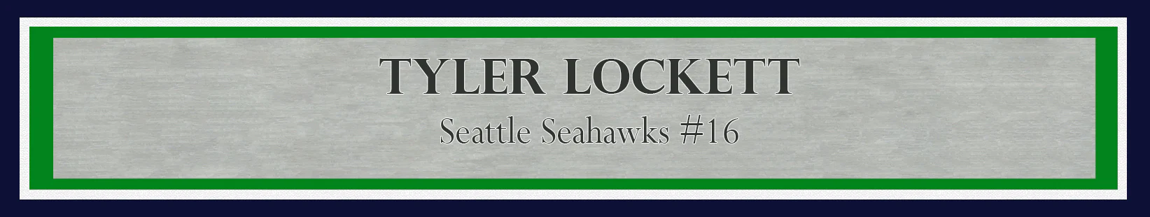 Tyler Lockett Autographed Framed 8x10 Photo Seattle Seahawks Spotlight MCS Holo Stock #210977 - Image 3