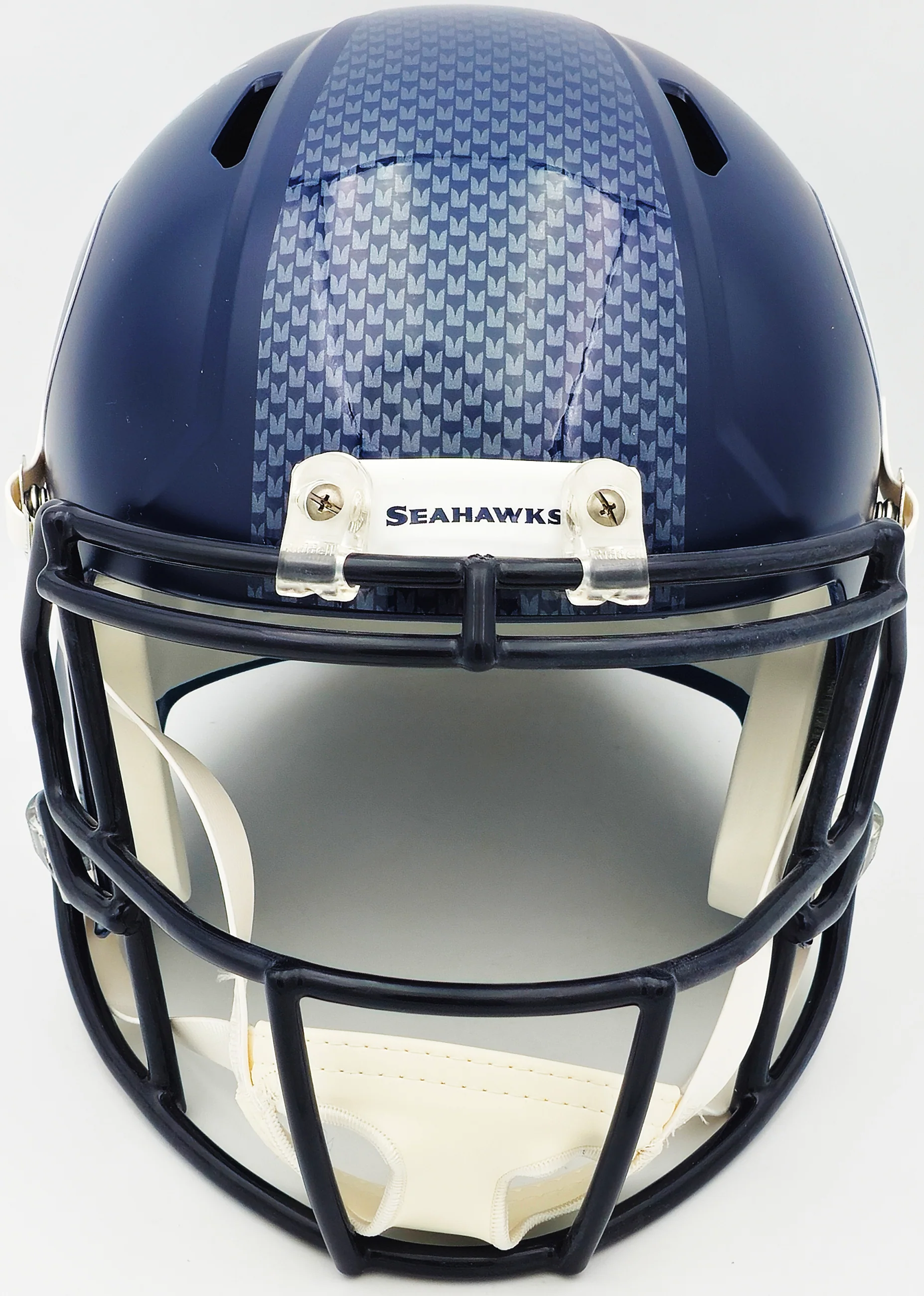 Tyler Lockett Autographed Seattle Seahawks Blue Full Size Speed Replica Helmet MCS Holo Stock #236377 - Image 3