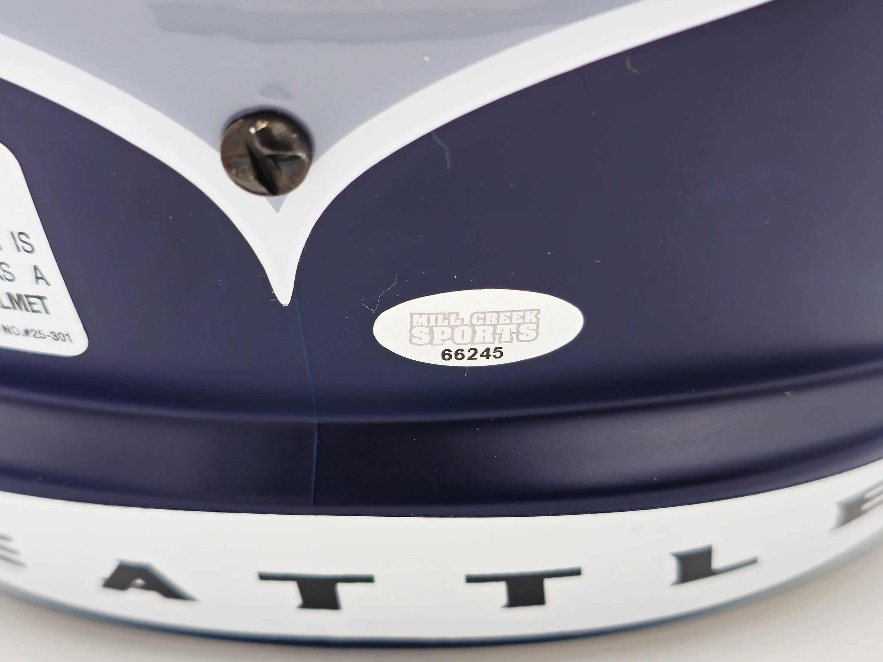 Tyler Lockett Autographed Seattle Seahawks Blue Full Size Speed Replica Helmet MCS Holo Stock #236377 - Image 5