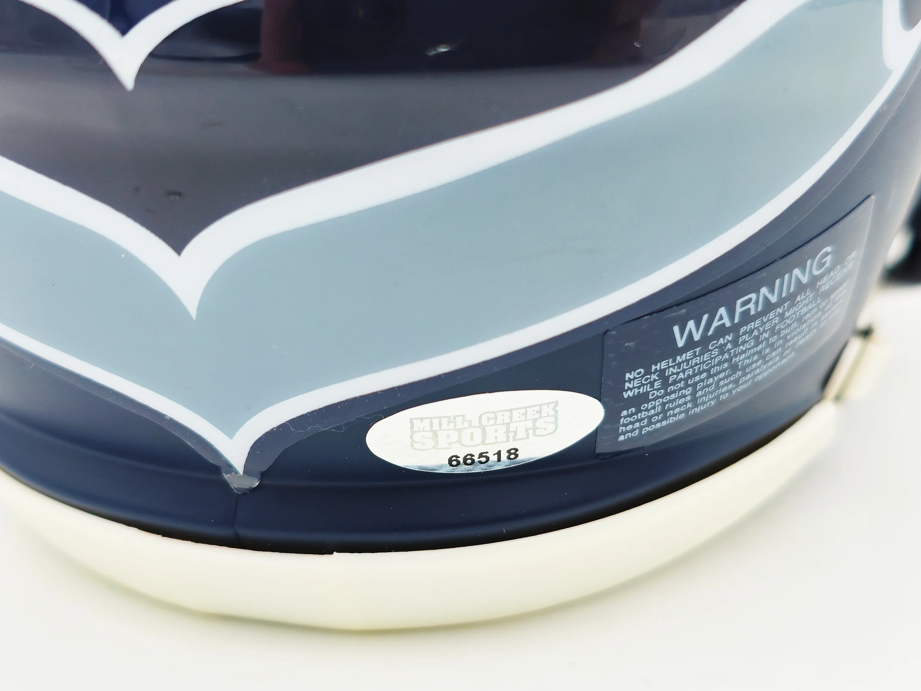 Tyler Lockett Autographed Seattle Seahawks Blue Speed Mini Helmet MCS Holo Stock #236387 - Image 5