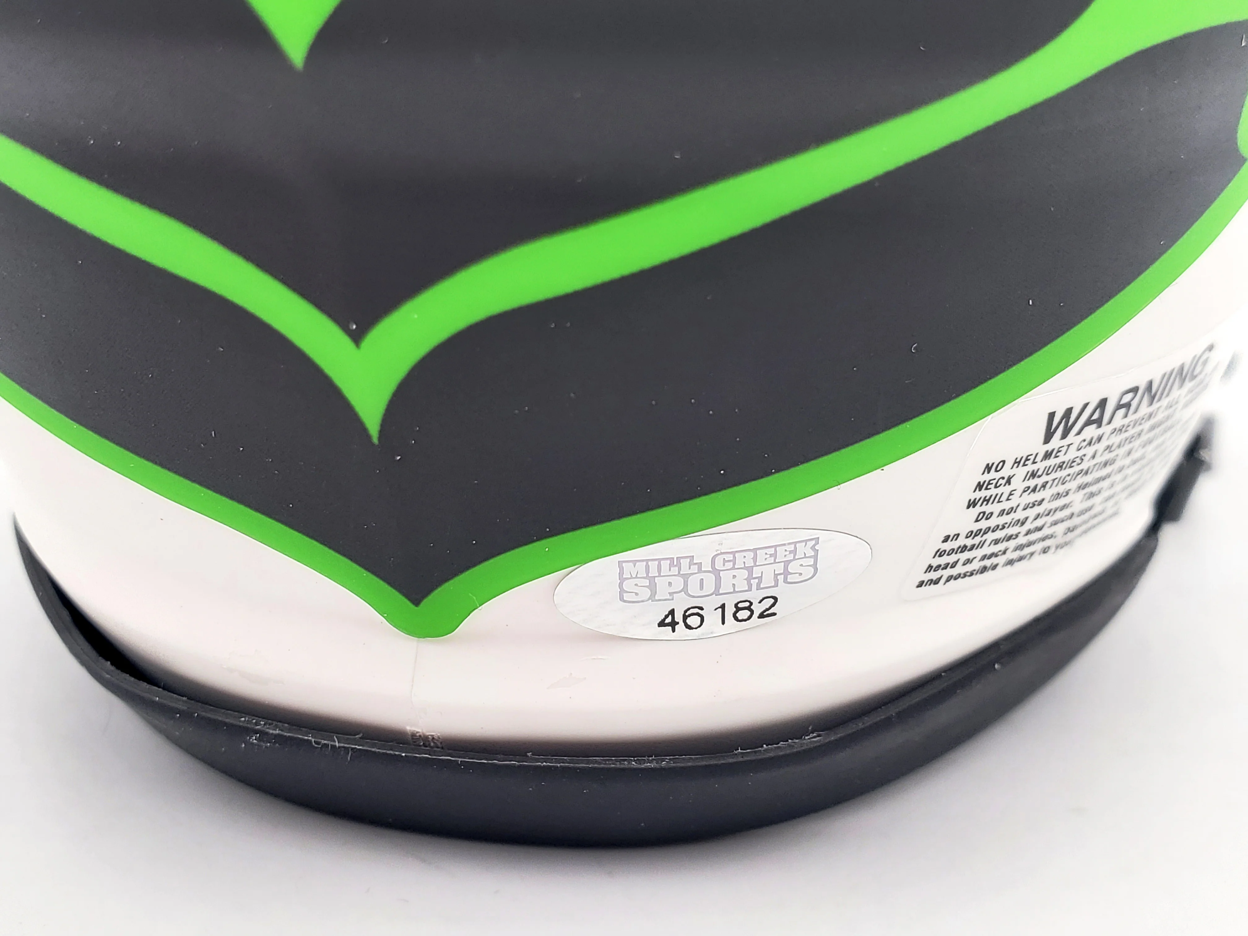 Tyler Lockett Autographed Seattle Seahawks Lunar Eclipse White Speed Mini Helmet MCS Holo Stock #200483 - Image 4