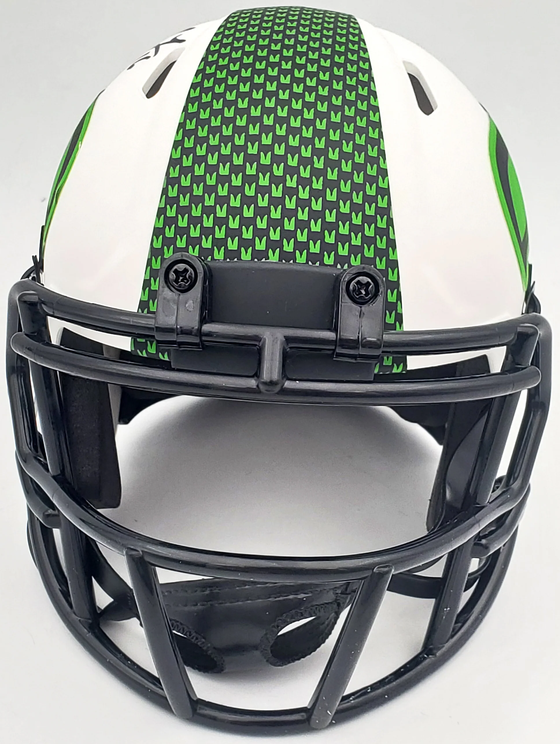 Tyler Lockett Autographed Seattle Seahawks Lunar Eclipse White Speed Mini Helmet MCS Holo Stock #200483 - Image 5