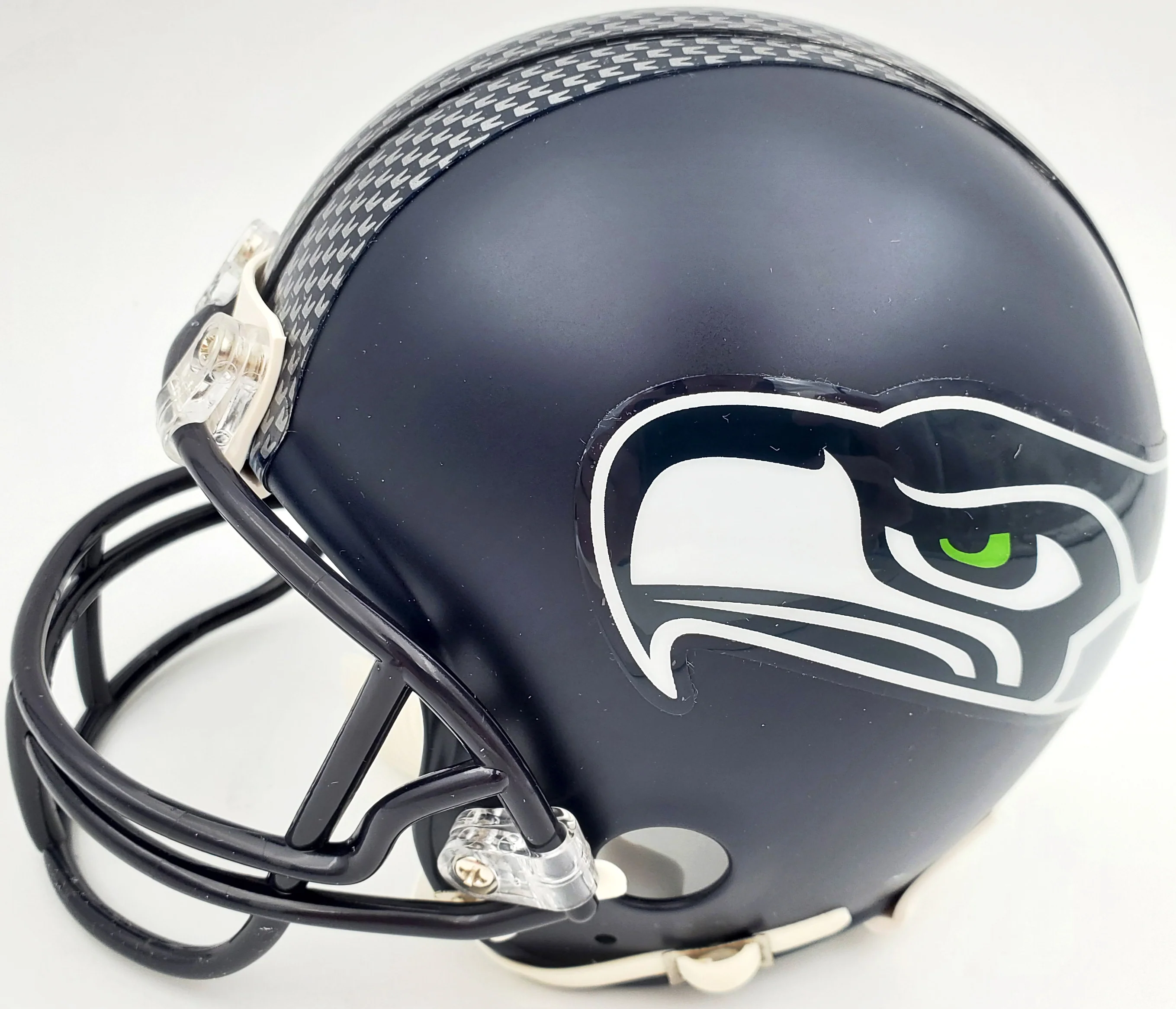 Tyler Lockett Autographed Seattle Seahawks Mini Helmet In Silver MCS Holo Stock #182258 - Image 4