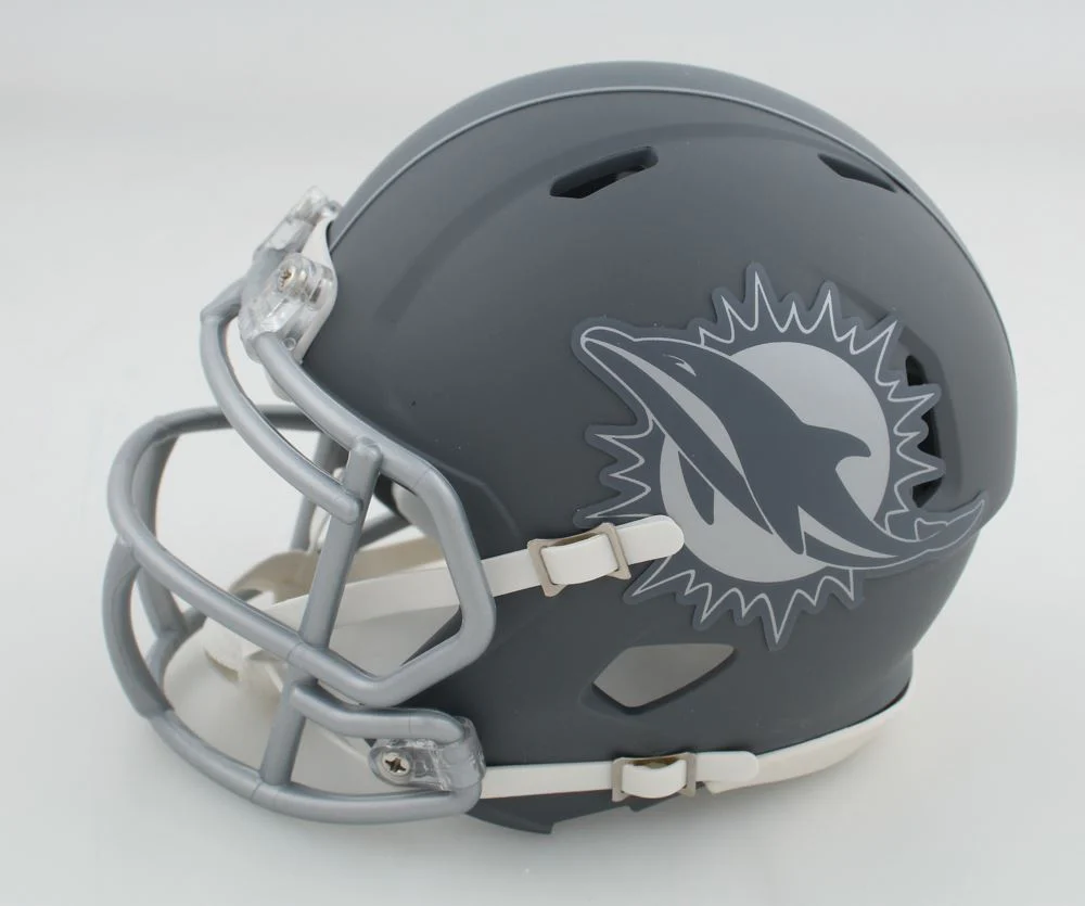 Tyreek Hill Autographed Miami Dolphins Riddell Slate Mini Helmet - Image 3