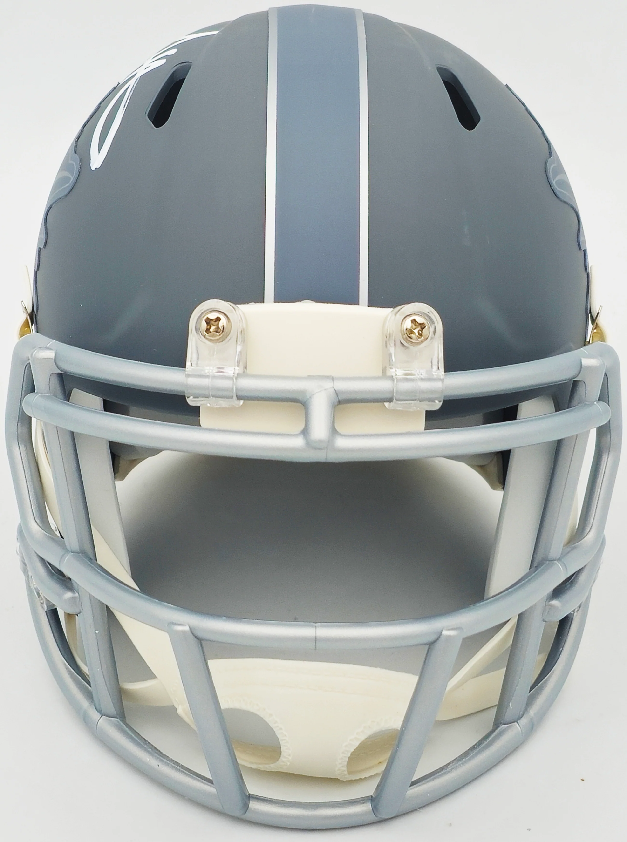 Tyreek Hill Autographed Miami Dolphins Slate Gray Speed Mini Helmet Beckett BAS Witness Stock #233362 - Image 3